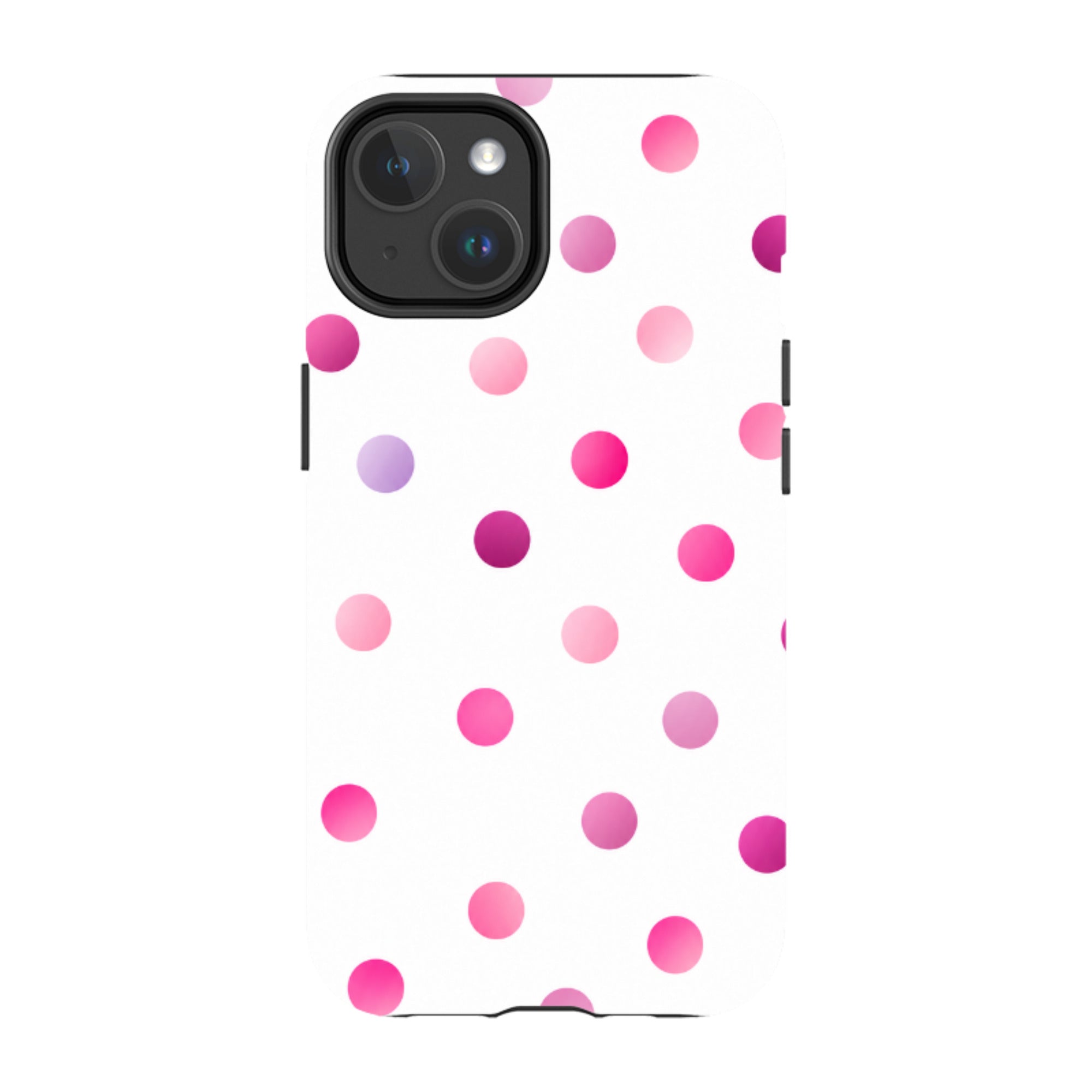 iPhone MagSafe Tough Case - Pink Polka Dot