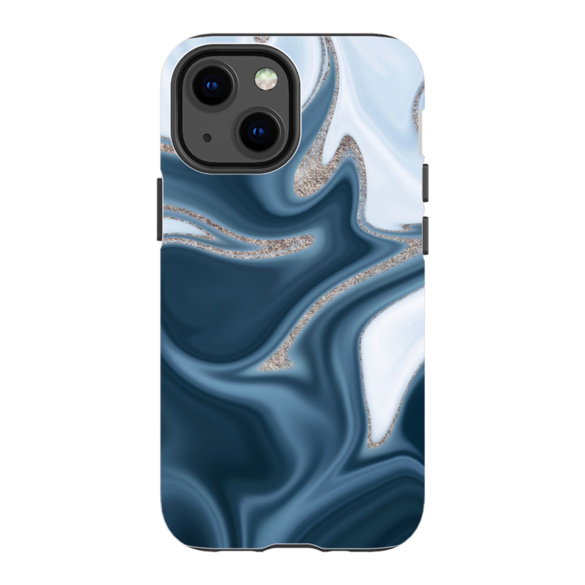 iPhone Tough Case - Blue Ice (case does not glitter)