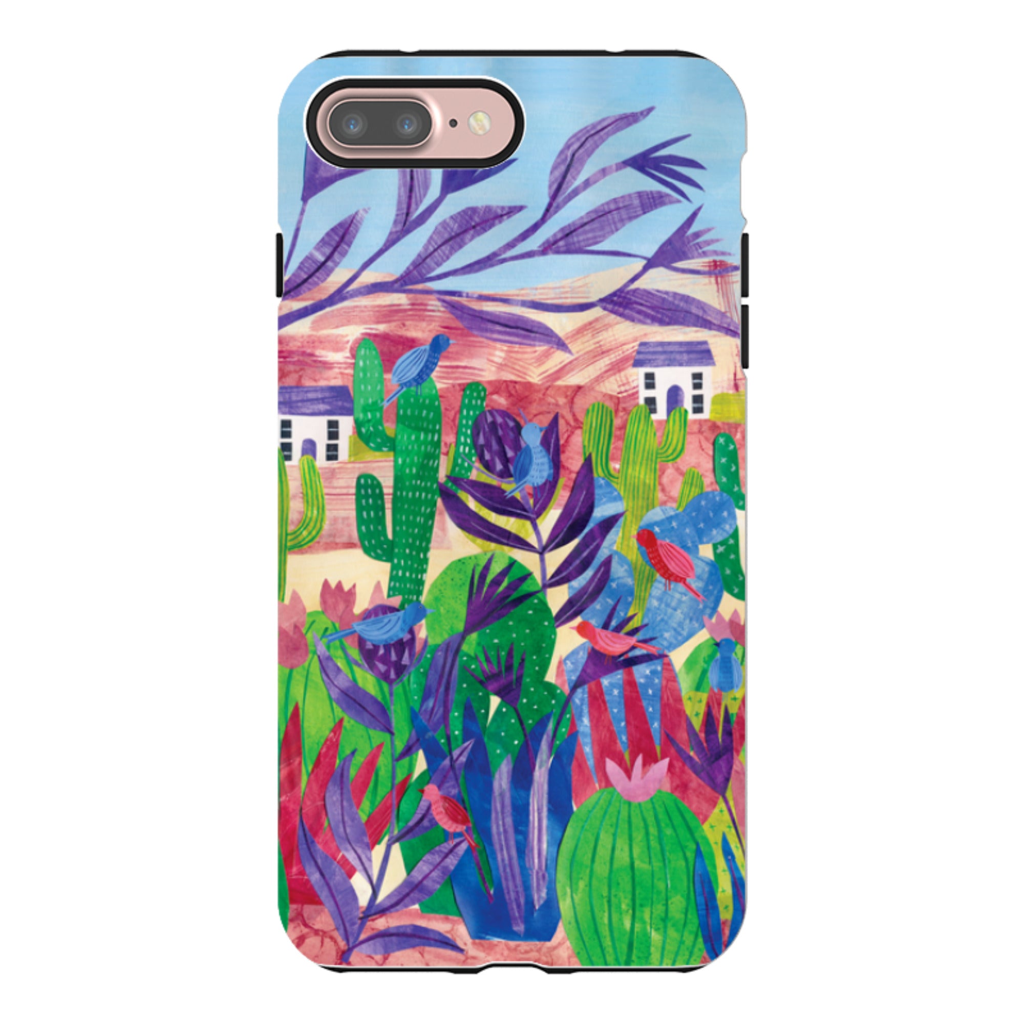 iPhone Tough Case - Desert Cactus By Tracey English