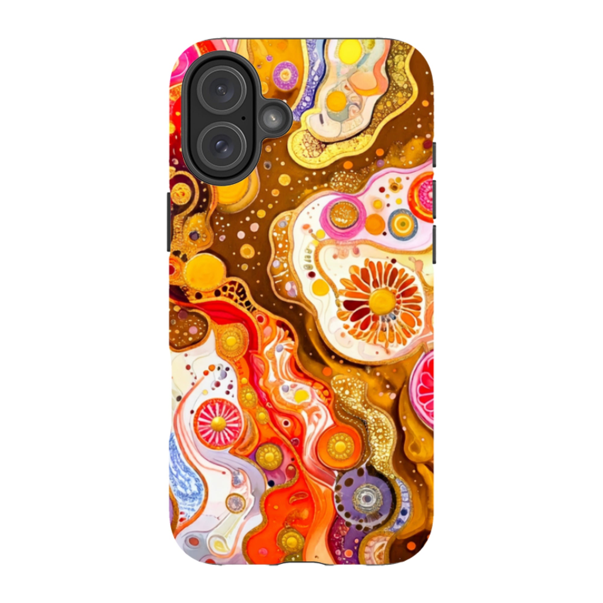 iPhone MagSafe Tough Case - Fire Marble