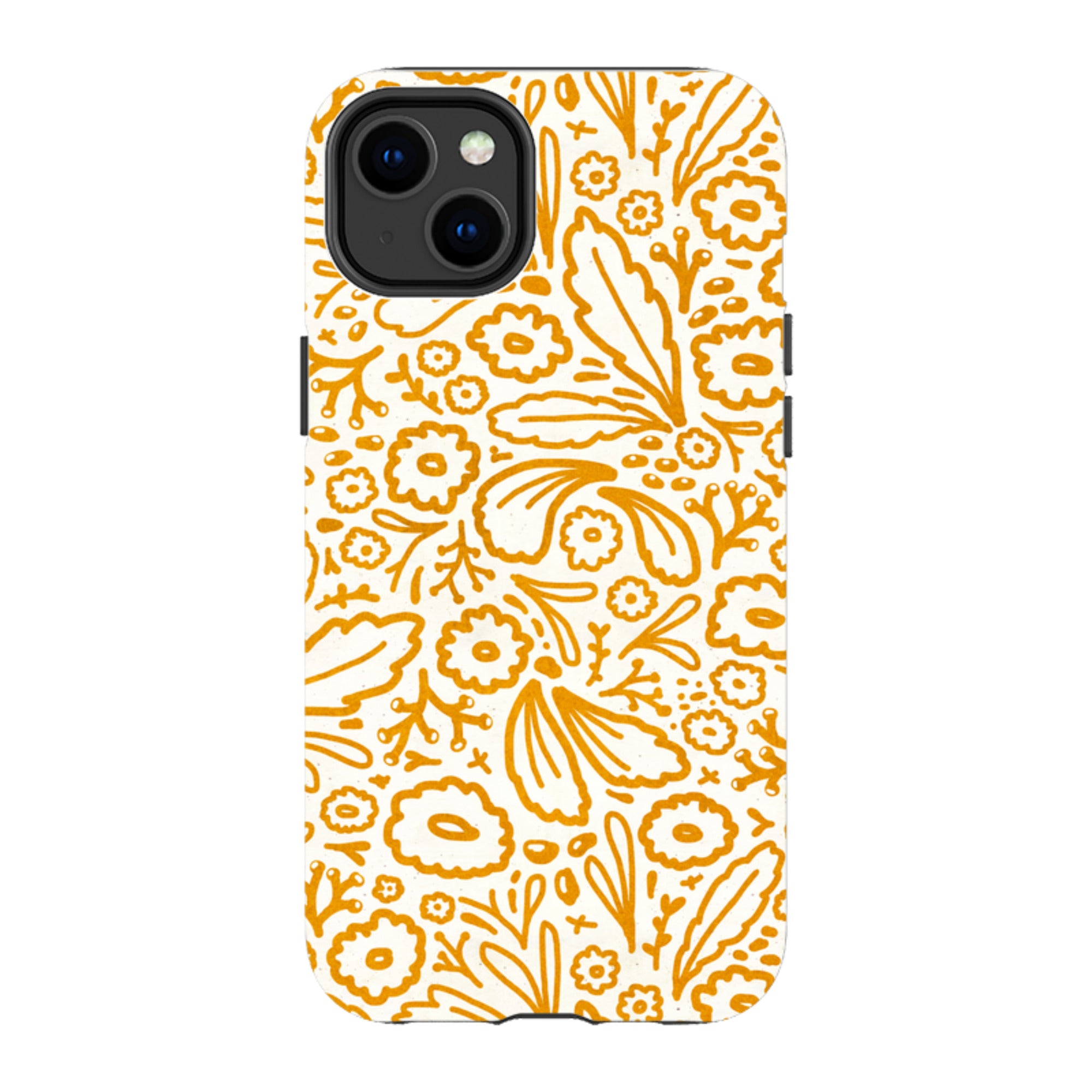 iPhone Tough Case - Wind Fall Mustard By Katherine Quinn