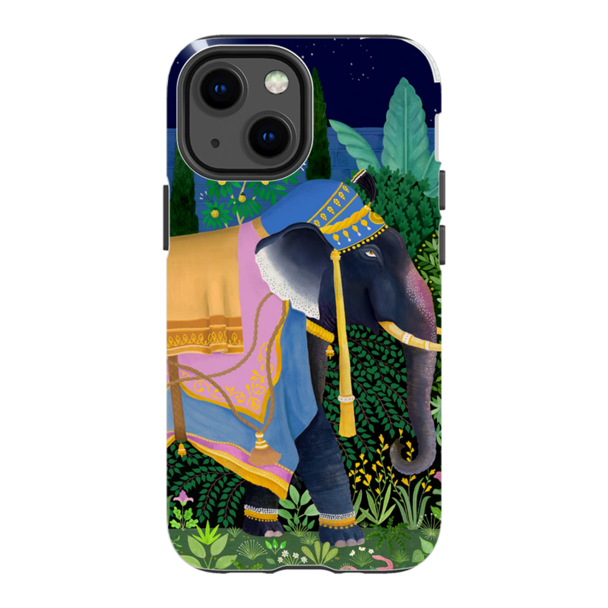 iPhone Tough Case - Indian Elephant By Bex Parkin