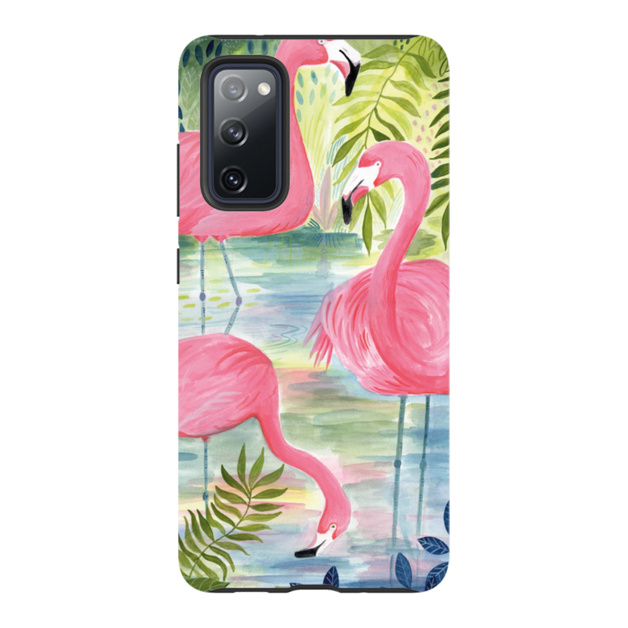 Samsung Tough Case - Three Flamingo By Bex Parkin