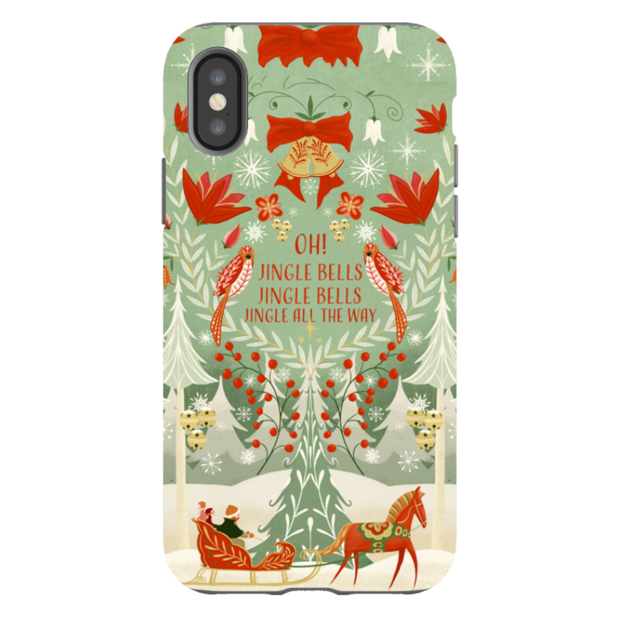 iPhone Tough Case - Jingle Bells By Maja Lindberg