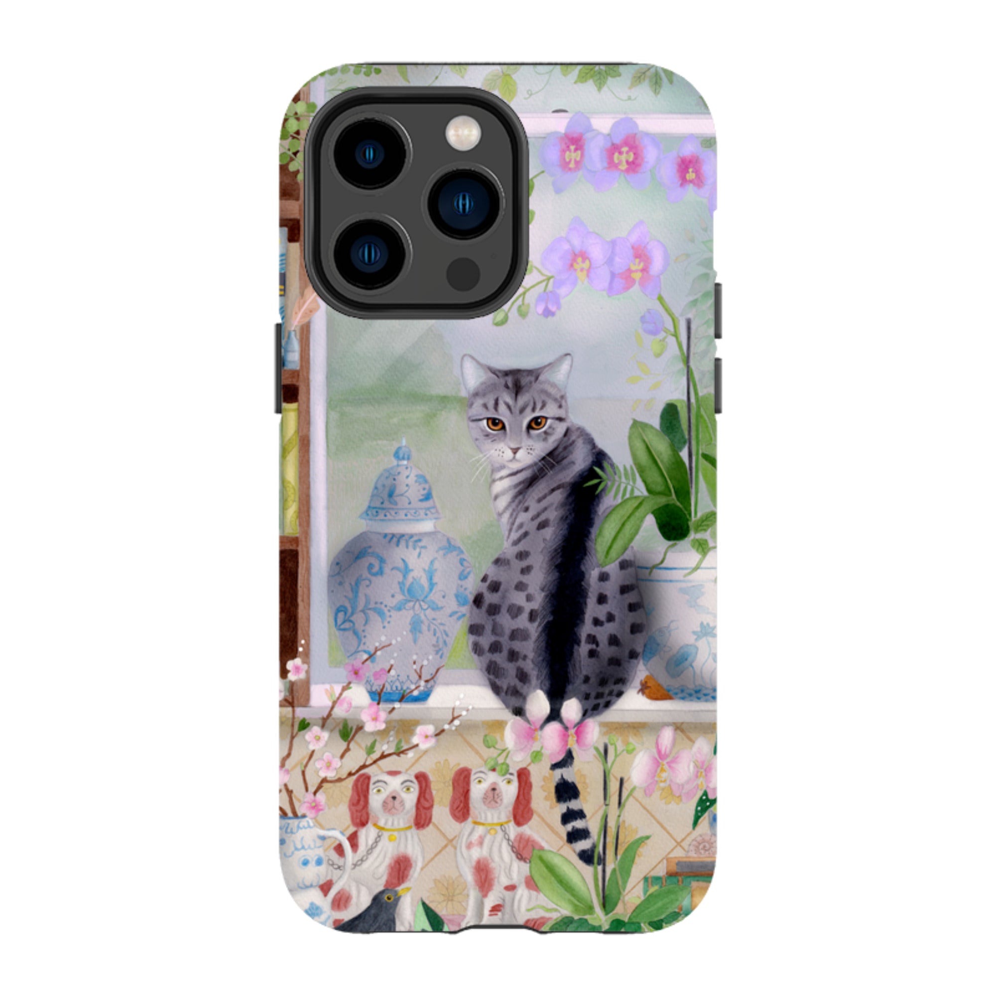 iPhone Tough Case - Cat In Window By Bex Parkin
