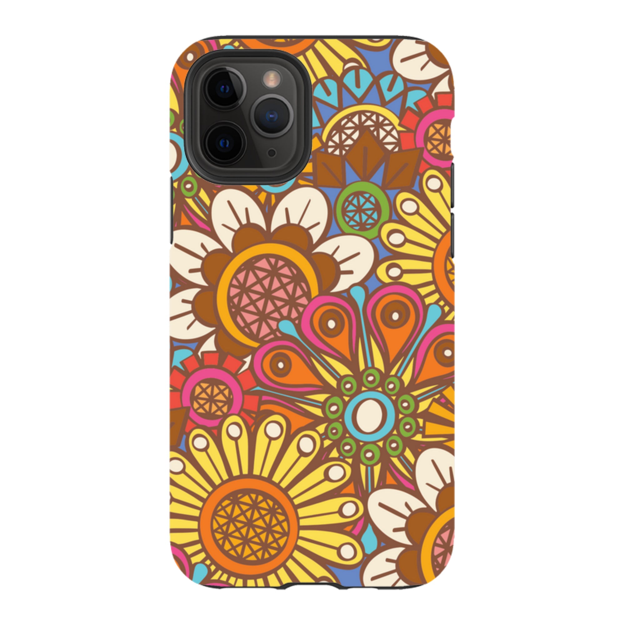 iPhone Tough Case - Retro Posy Brights By Amelia Bowman