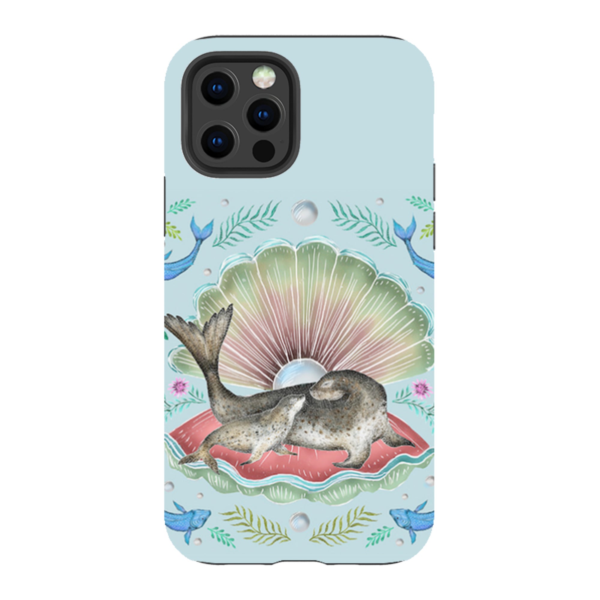 iPhone Tough Case - Seals In Shell By Catherine Rowe
