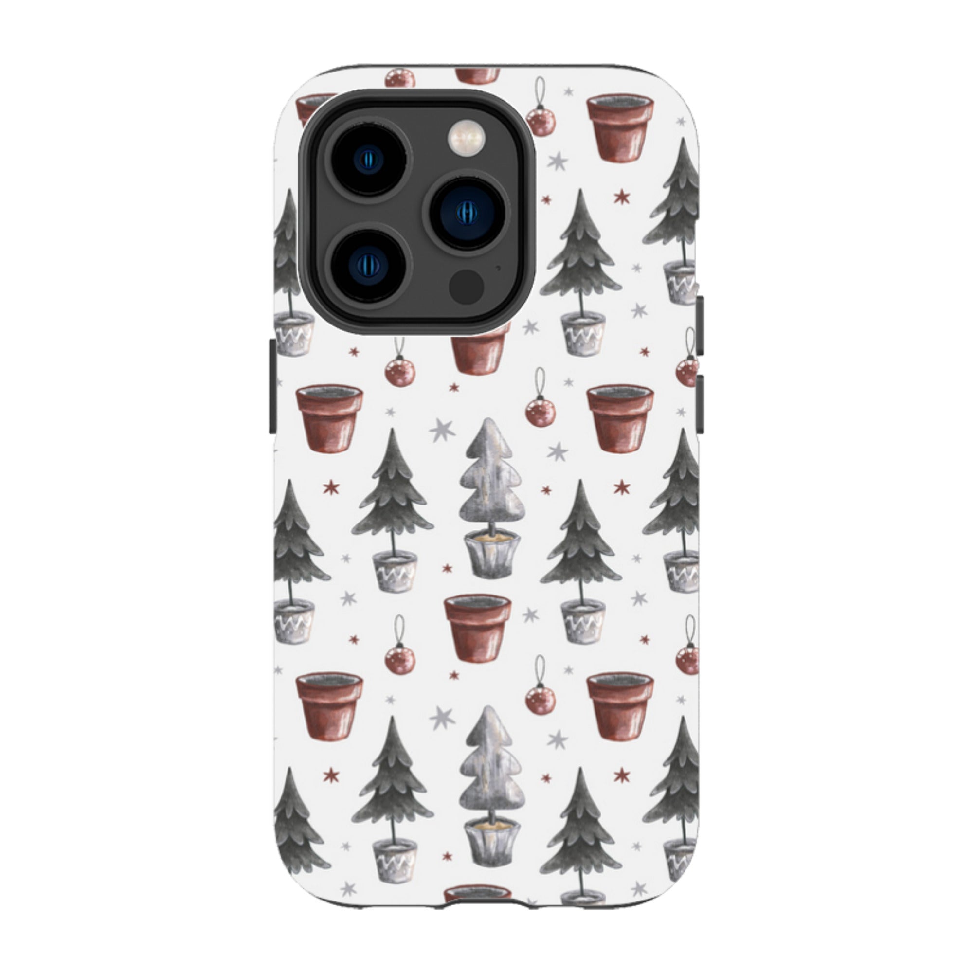 iPhone MagSafe Tough Case - Xmas Tree Pattern