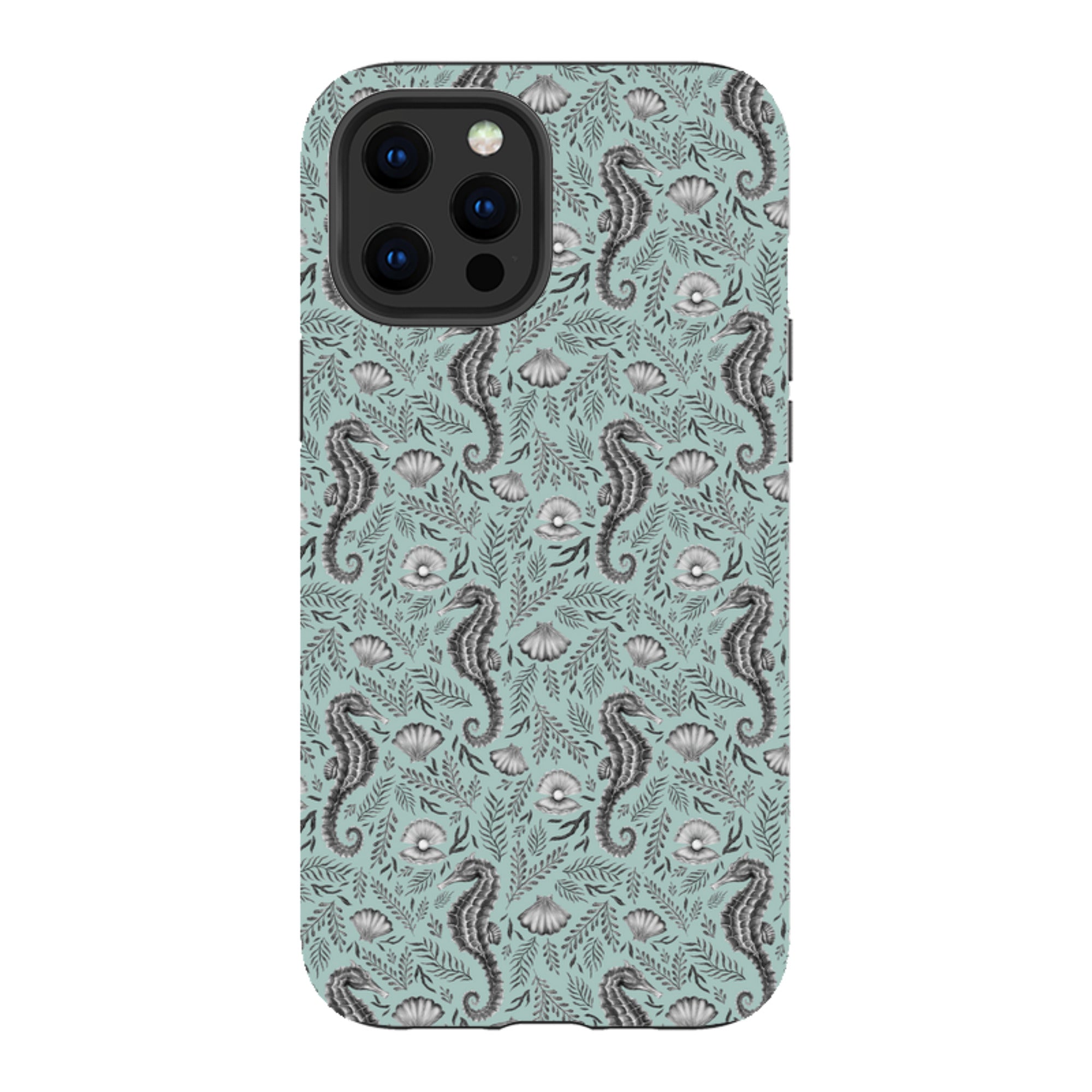 iPhone Tough Case - Seahorse Seafoam By Catherine Rowe