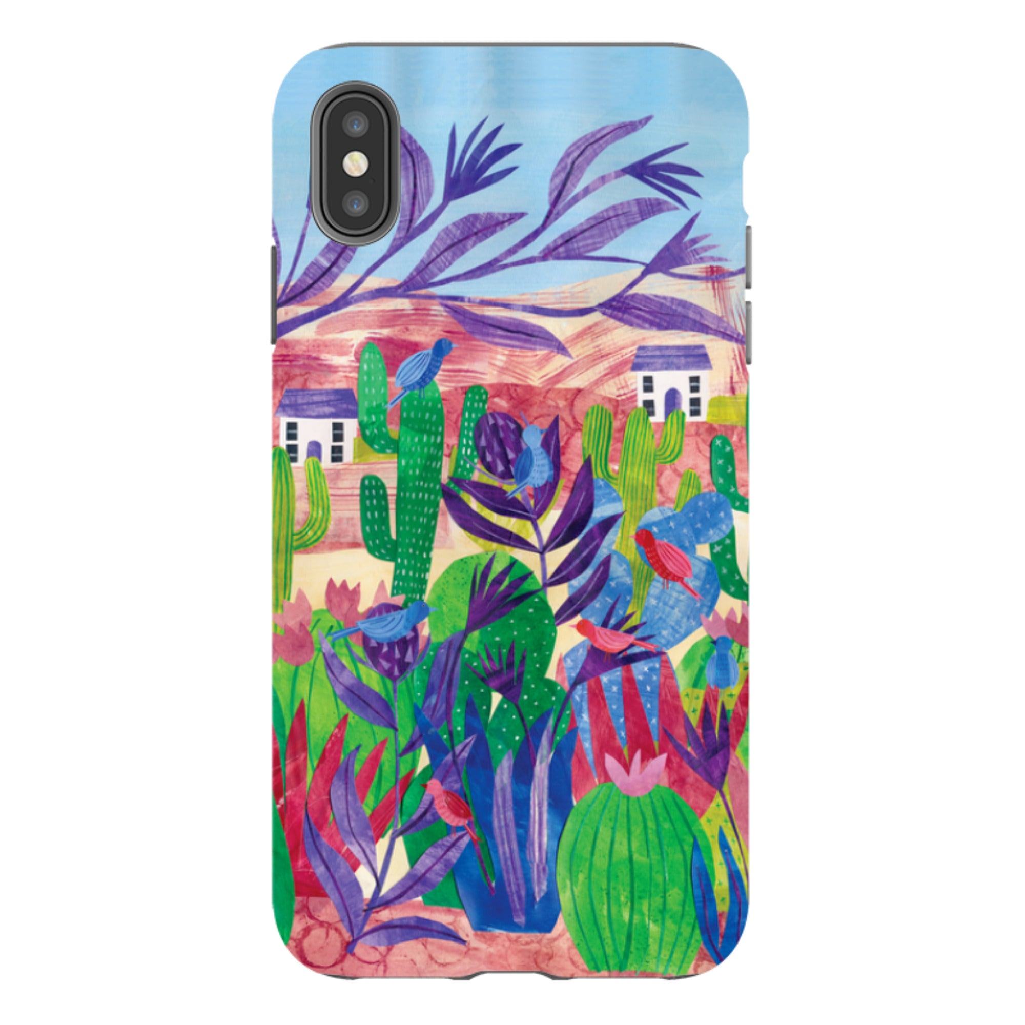 iPhone Tough Case - Desert Cactus By Tracey English