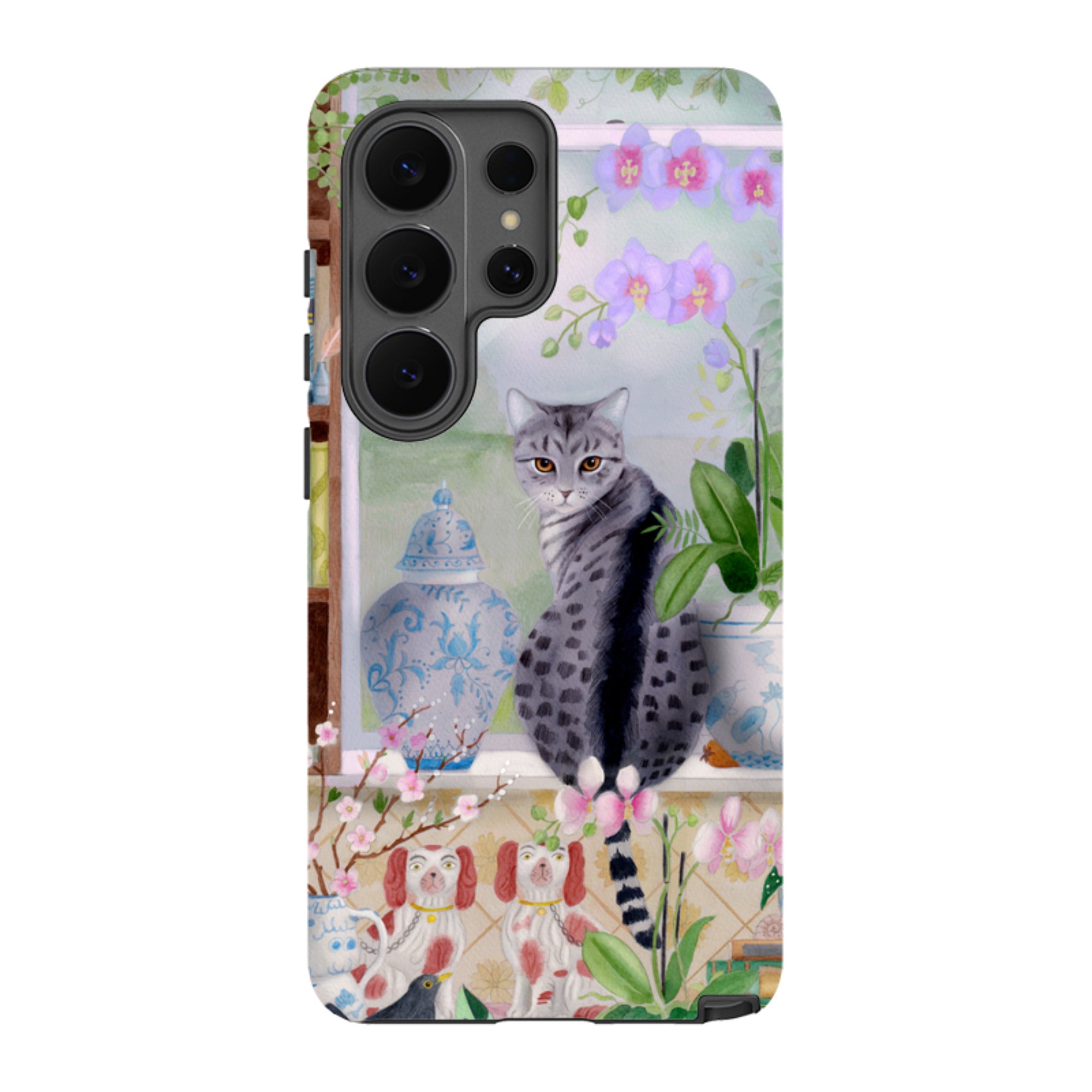Samsung Tough Case - Cat In Window By Bex Parkin