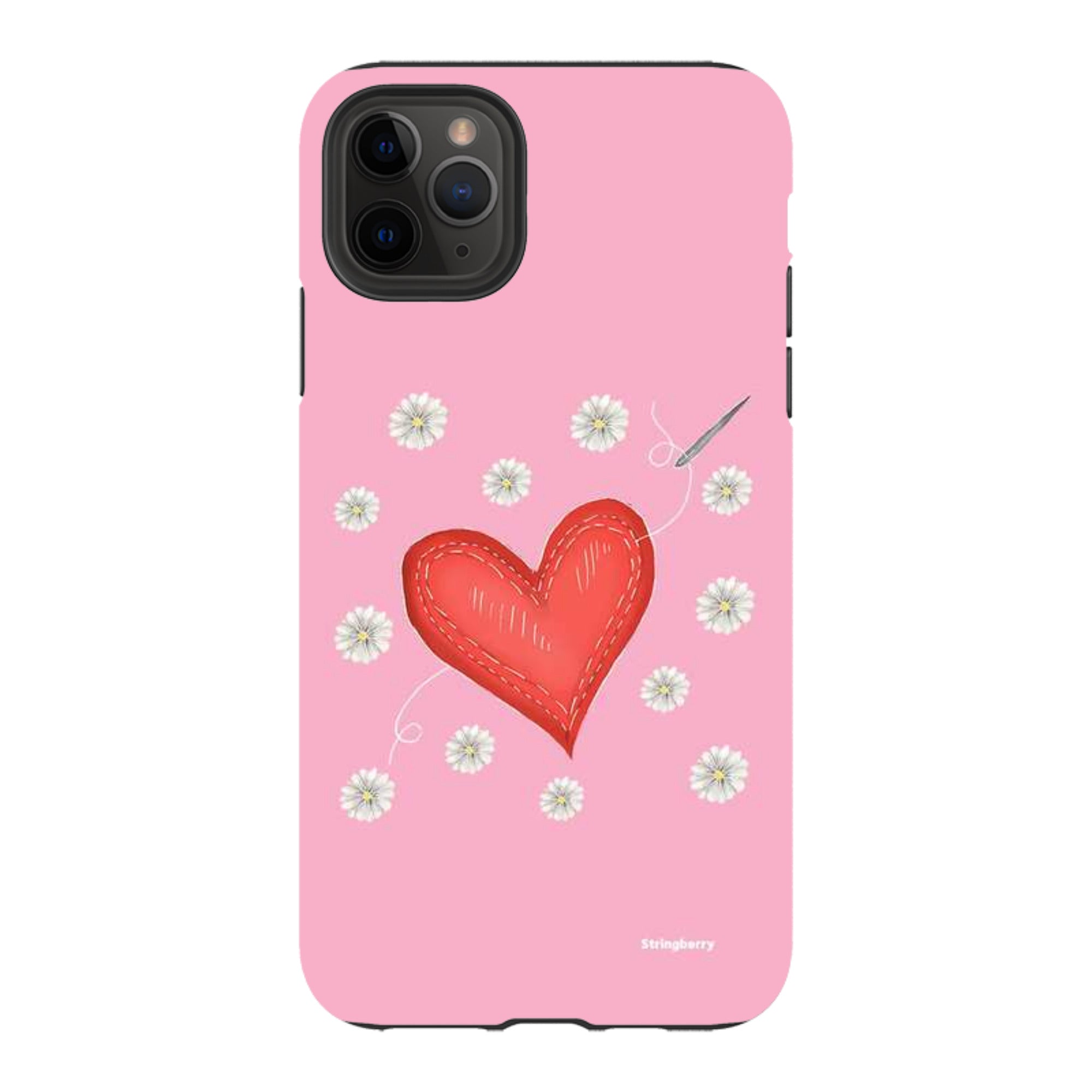 iPhone Tough Case - Love Heart Sewing By Catherine Rowe