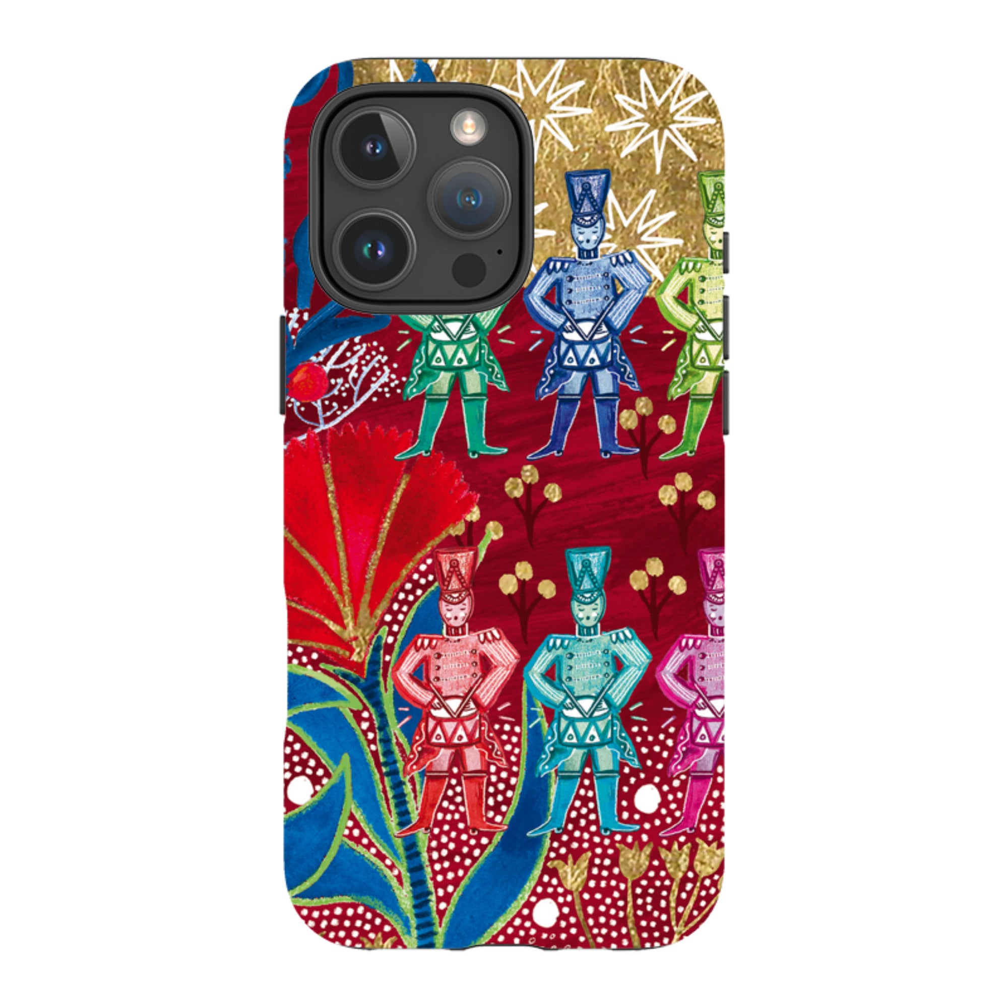 iPhone Tough Case - Drummers Drumming By Emma Frances Grant