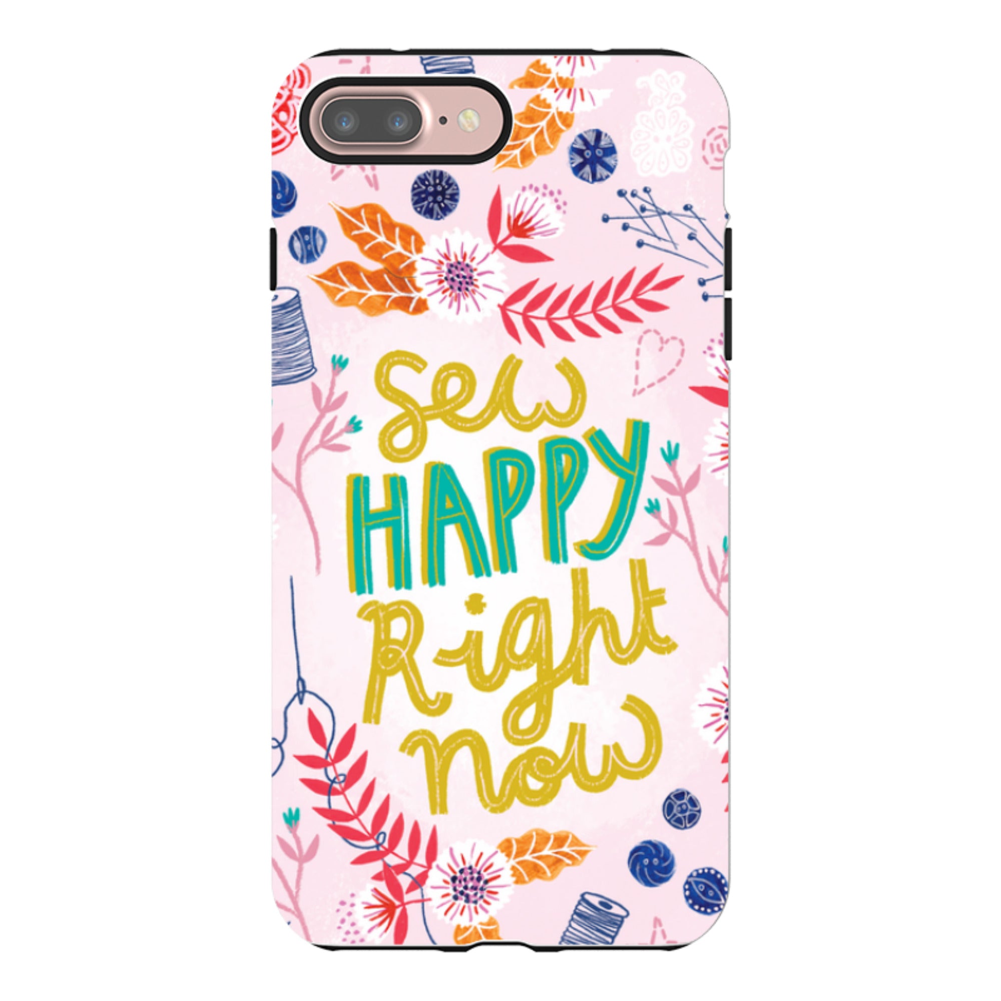 iPhone Tough Case - Sew Happy By Lee Foster Wilson