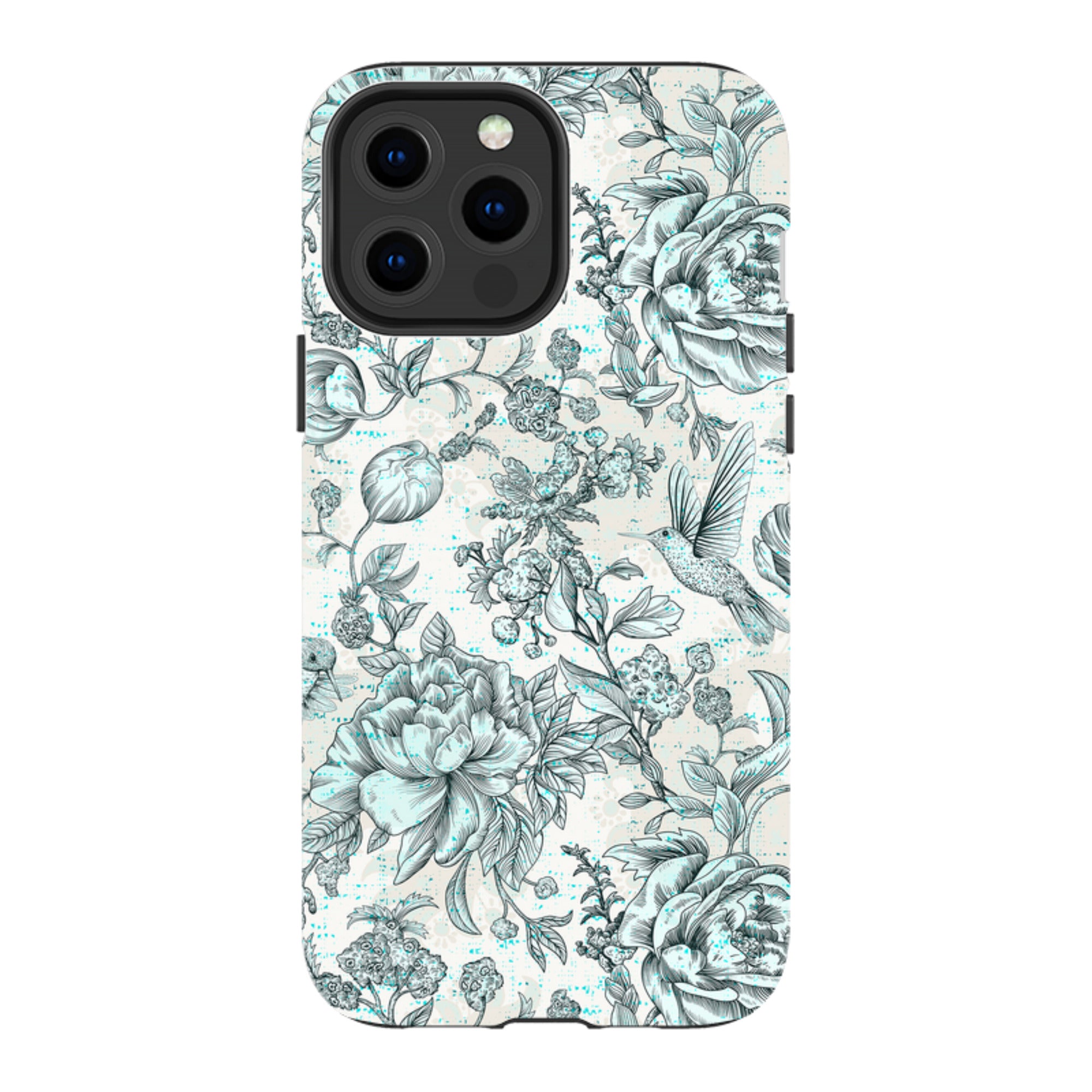 iPhone Tough Case - Blue Peonies
