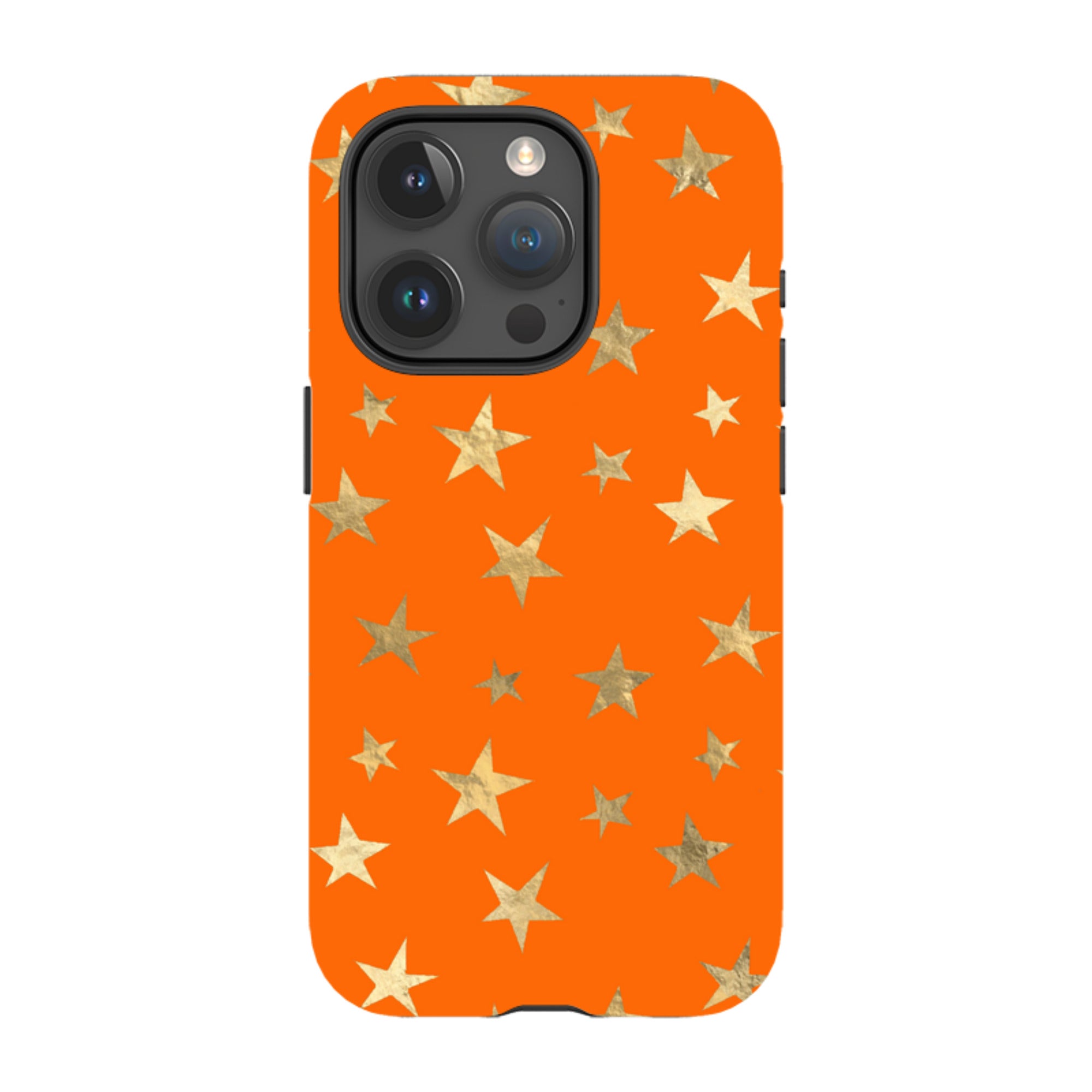 iPhone MagSafe Tough Case - Orange and Gold Stars