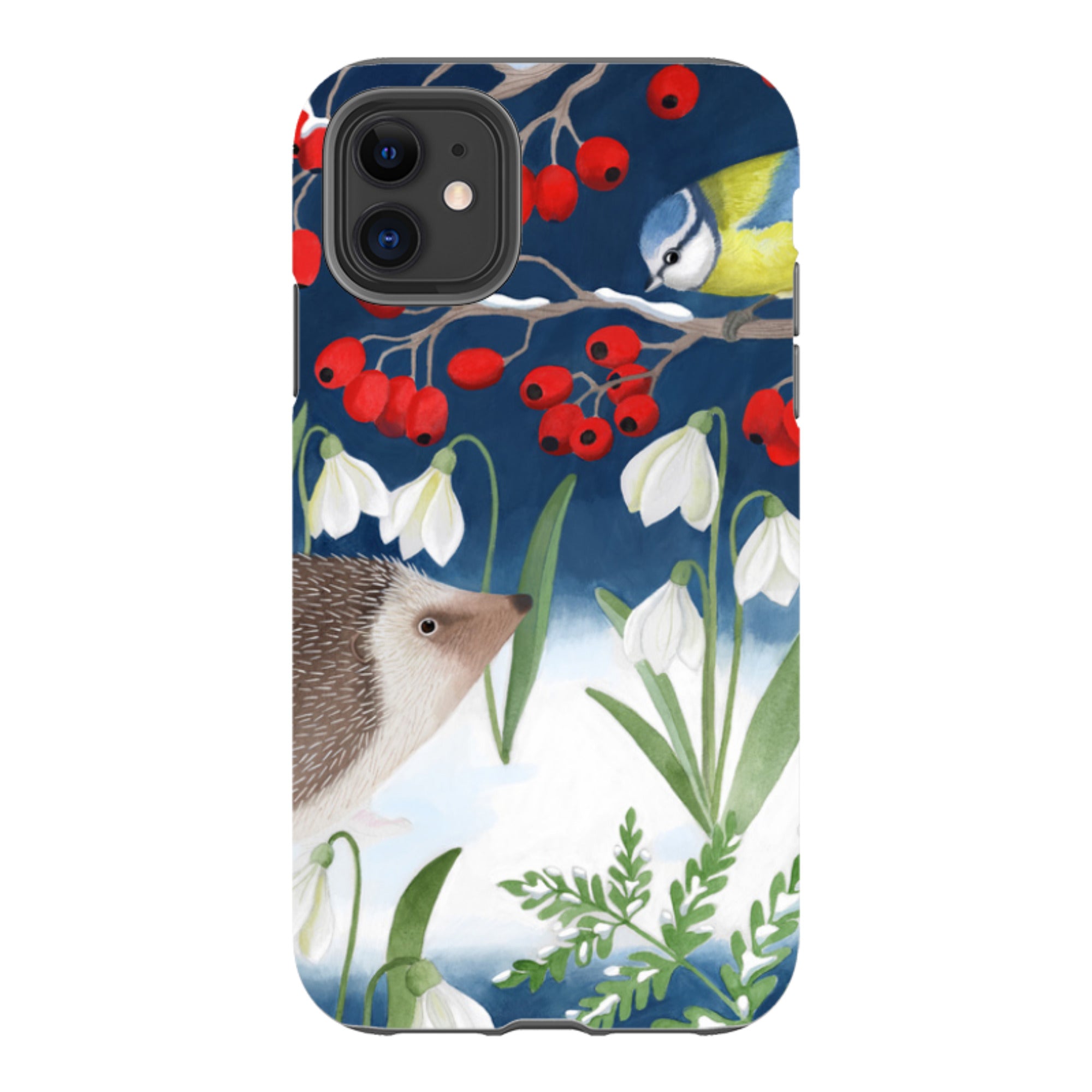 iPhone Tough Case - Blue Tit And Hedgehog By Bex Parkin