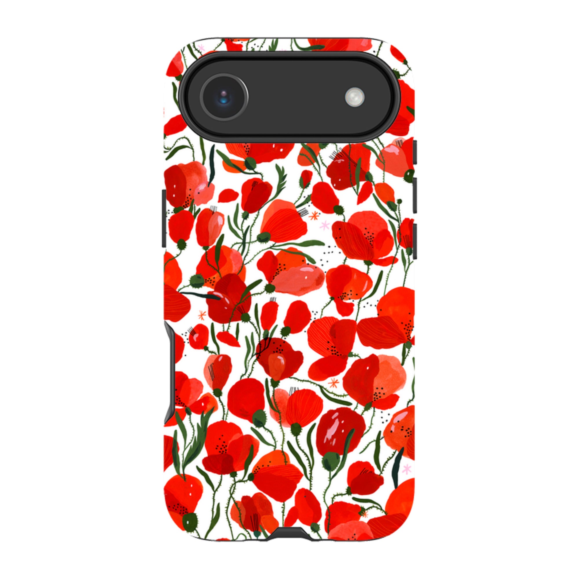 iPhone MagSafe Tough Case -  Poppies Pattern By Madalina Andronic