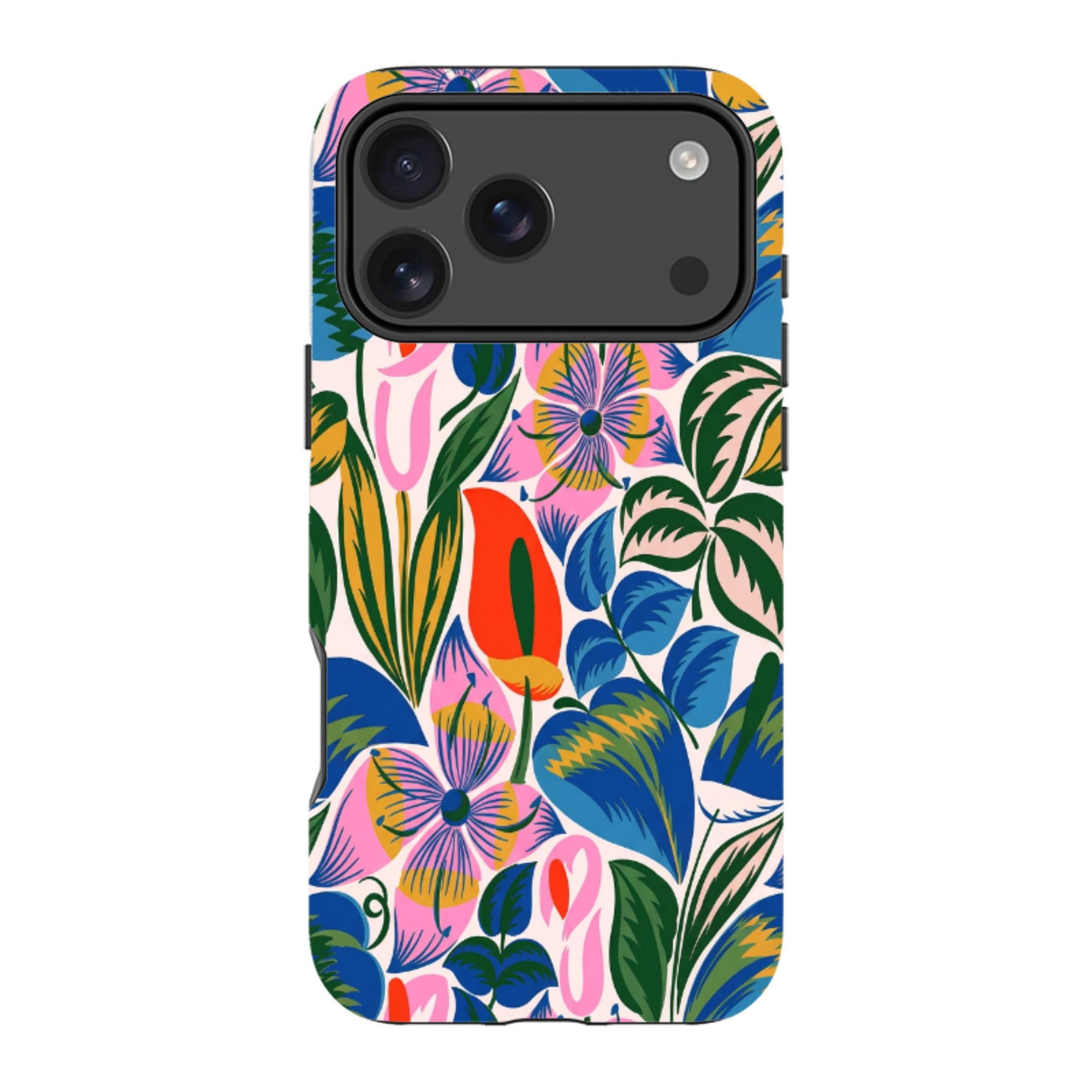 iPhone MagSafe Tough Case - Retro Tropical Floral