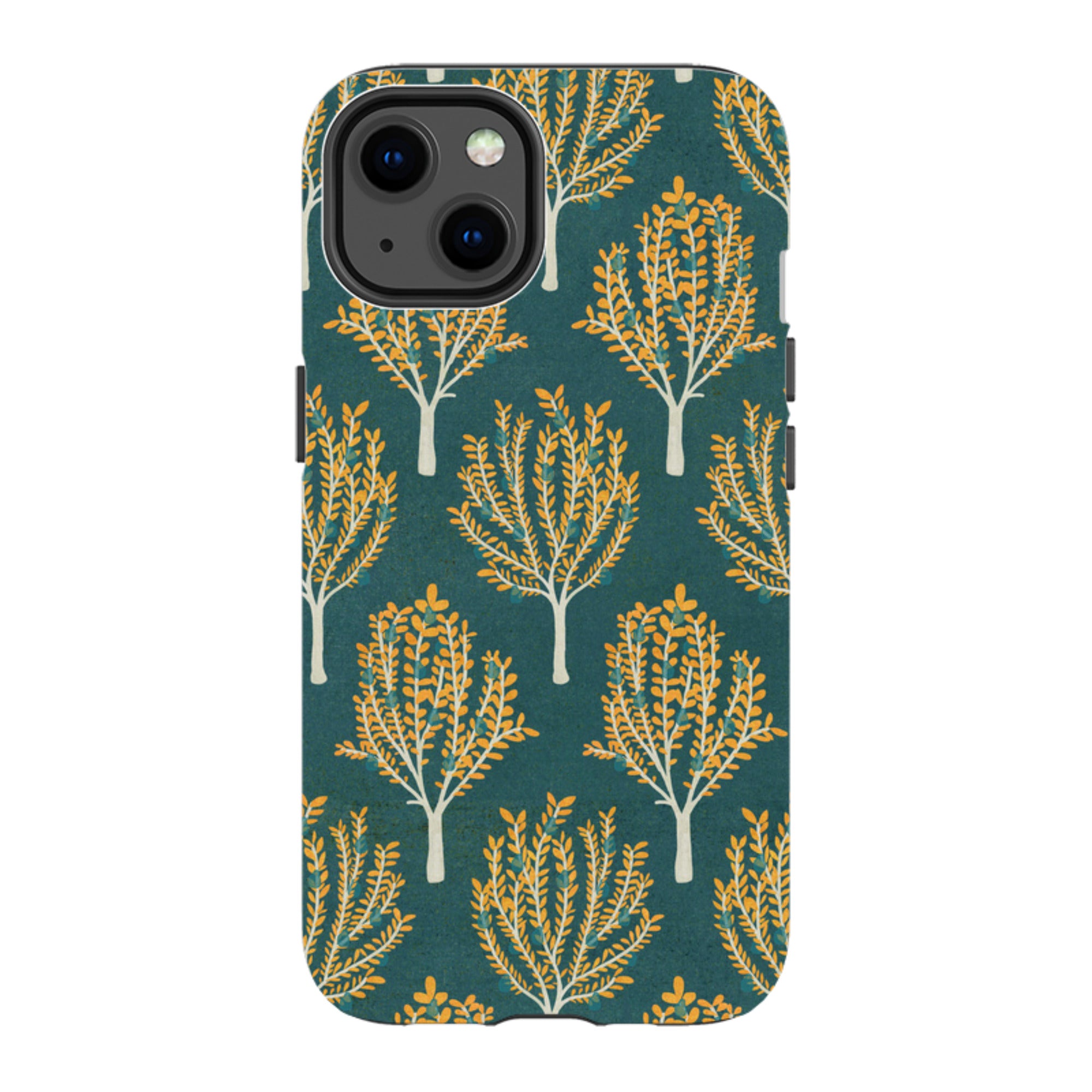 iPhone MagSafe Tough Case - Pear Trees Teal By Katherine Quinn