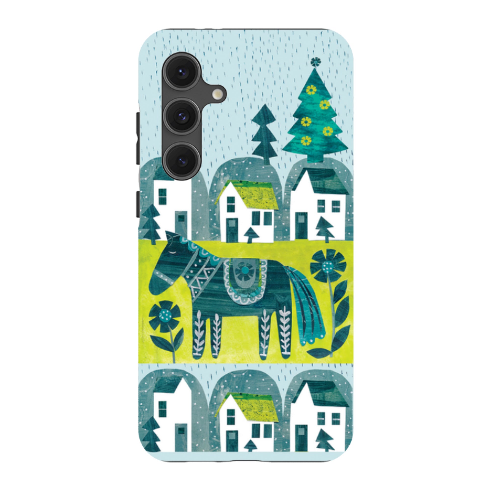 Samsung Tough Case - Winter Dala Horse By Tracey English