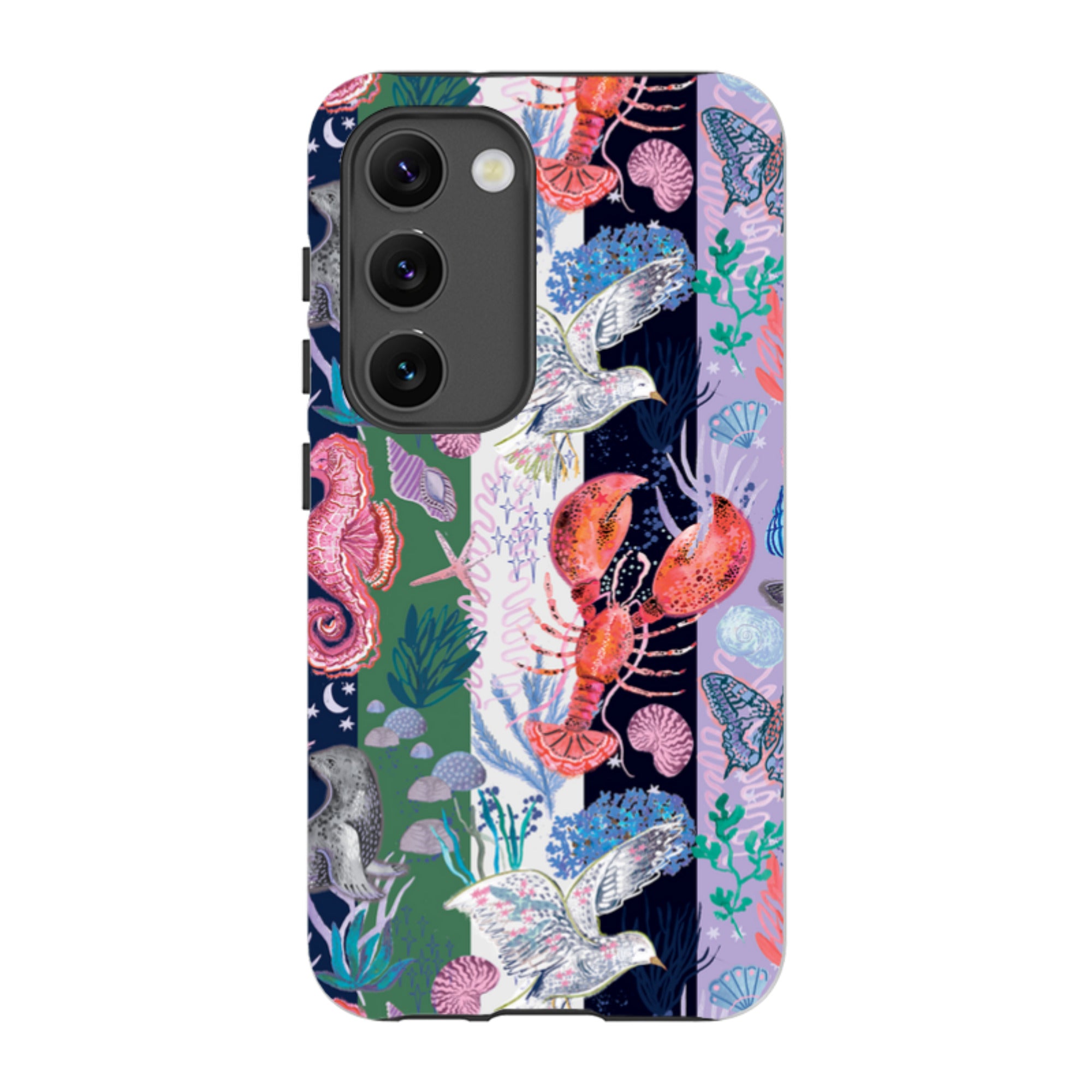 Samsung Tough  Case - Coastal Calling Stripe I By Emma Frances Grant
