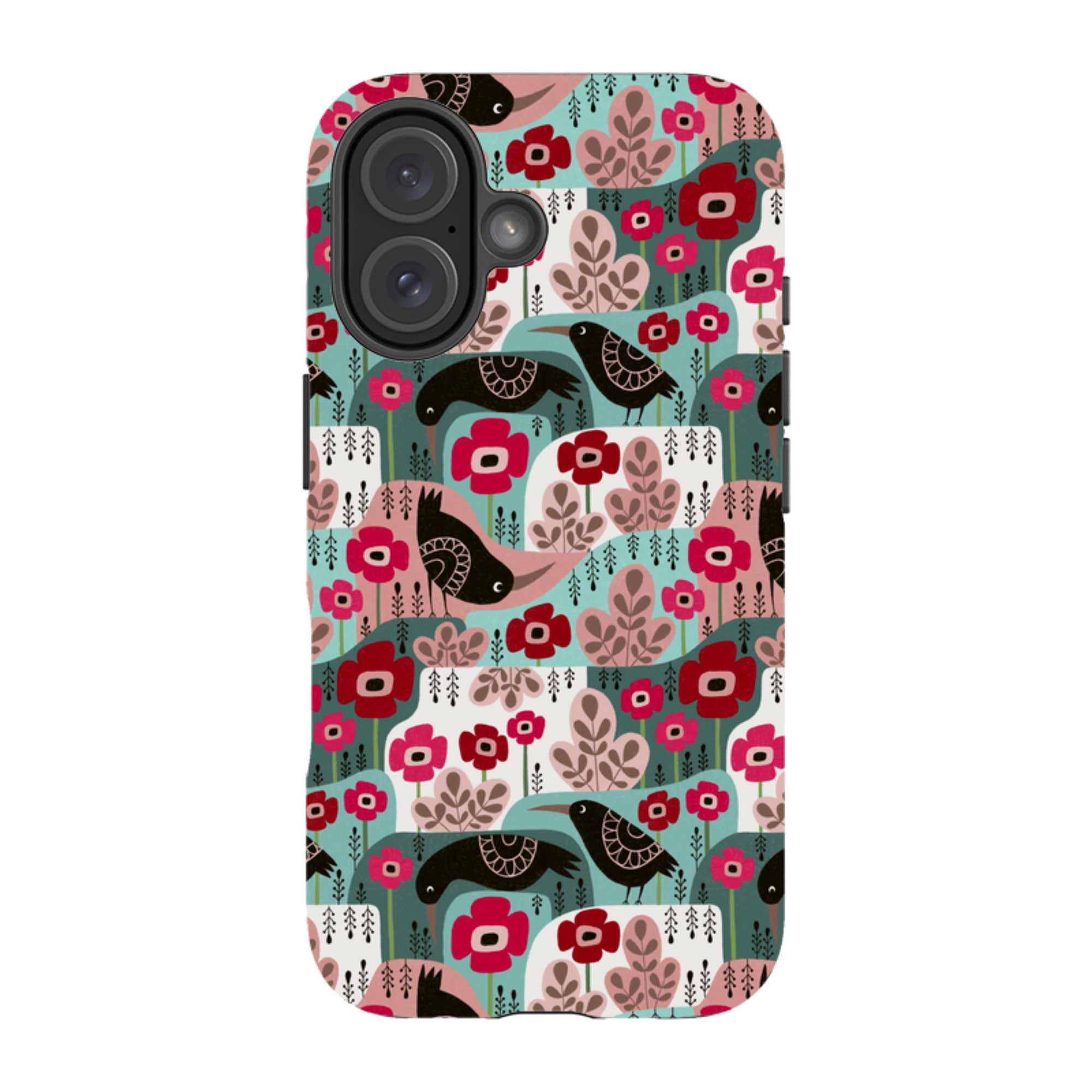 iPhone MagSafe Tough Case -  Poppies and Crow By Suzy Taylor