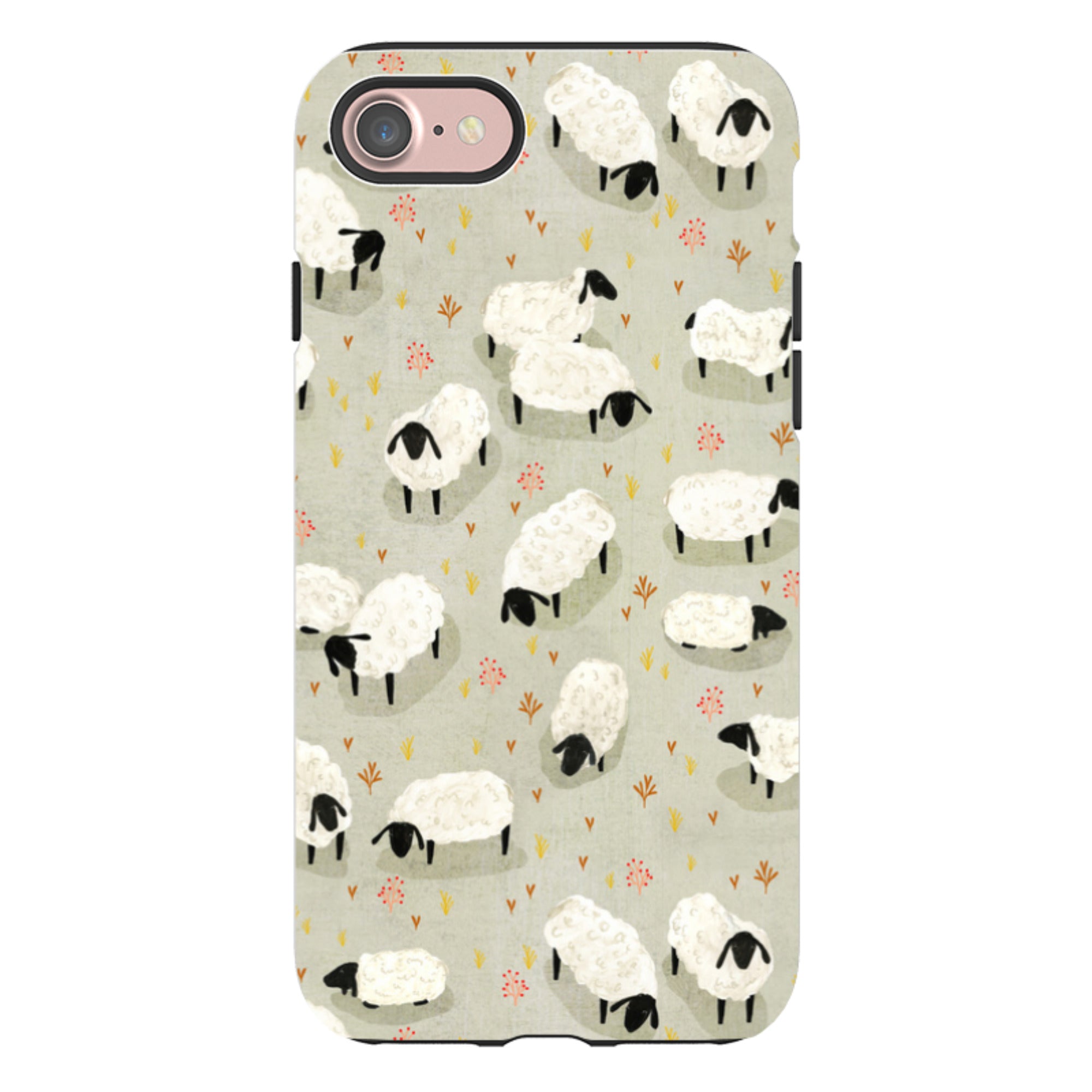 iPhone Tough Case - Sheep Grey By Katherine Quinn
