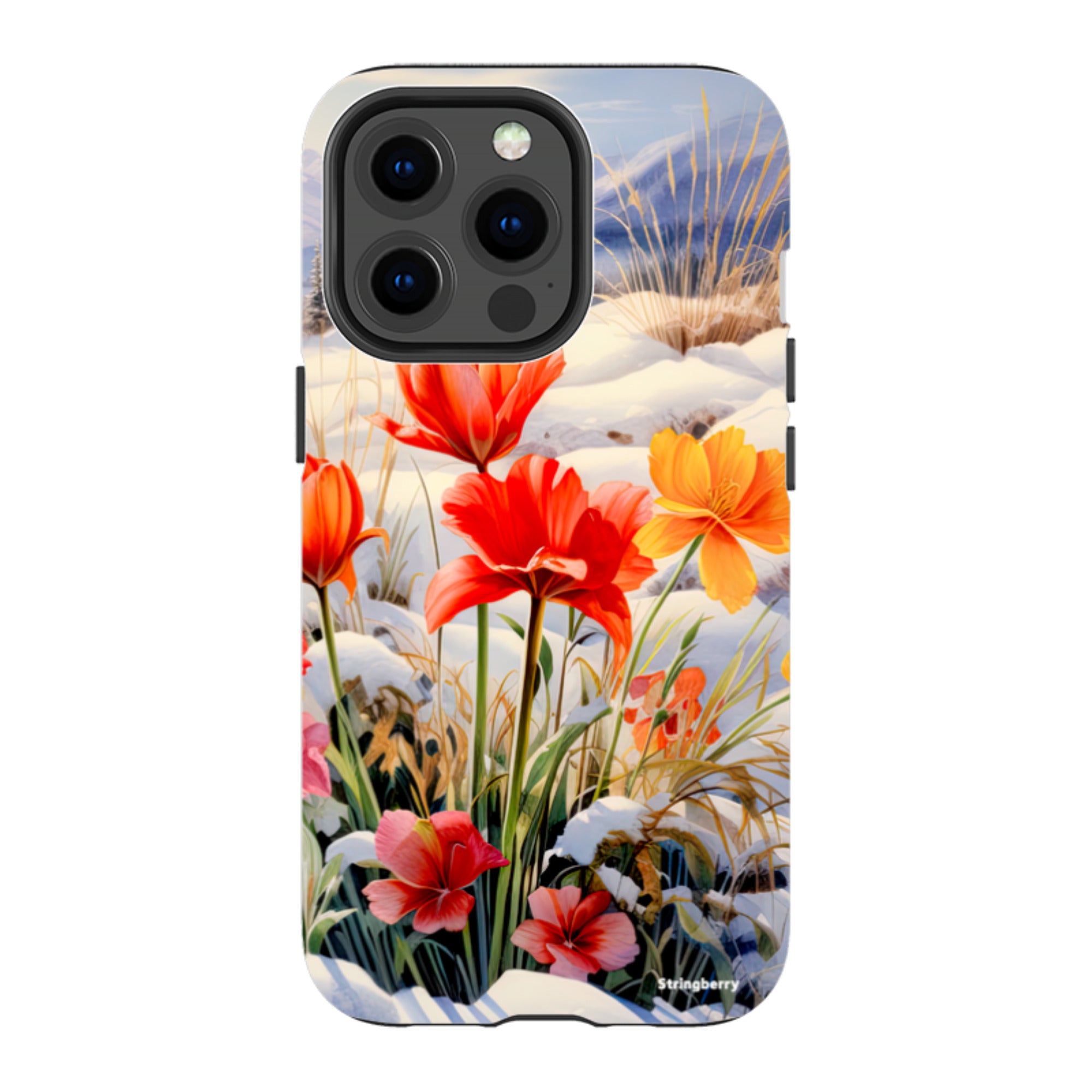 iPhone Tough Case - Winter Wild Flowers III