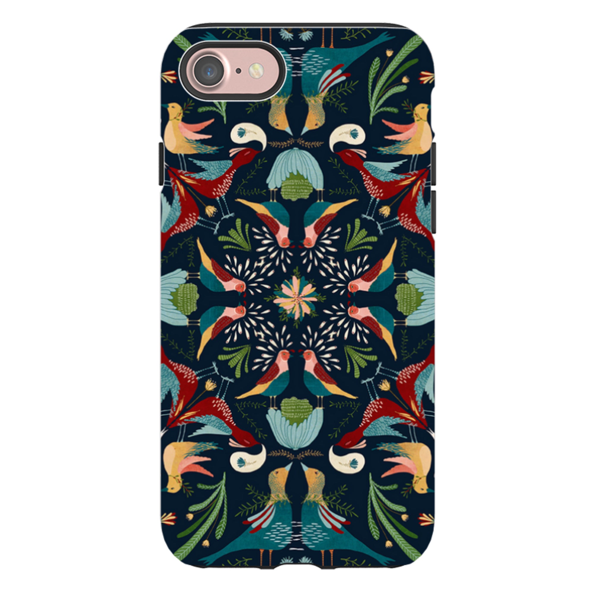 iPhone Tough Case - Navy Hanky By Katherine Quinn