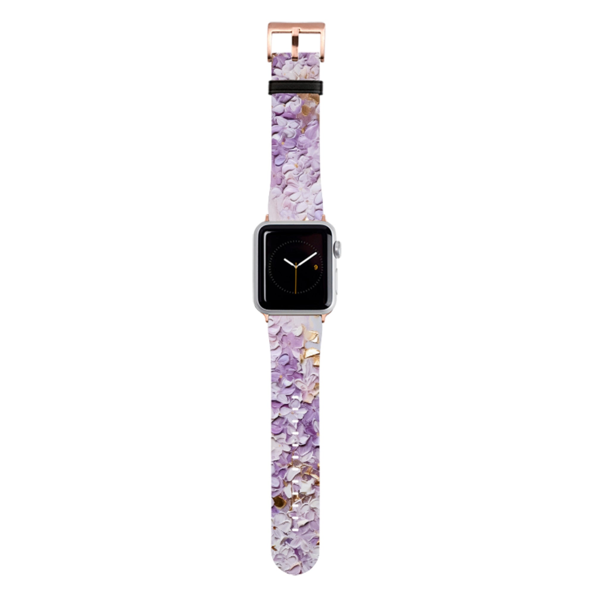 Purple Floral Apple Watch Strap