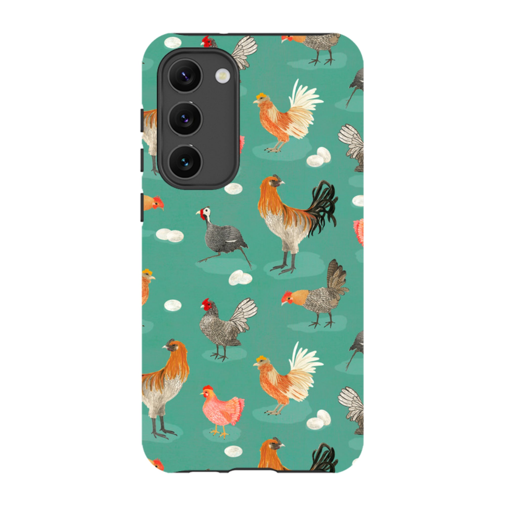 Samsung Tough Case - Chicken Teal By Katherine Quinn
