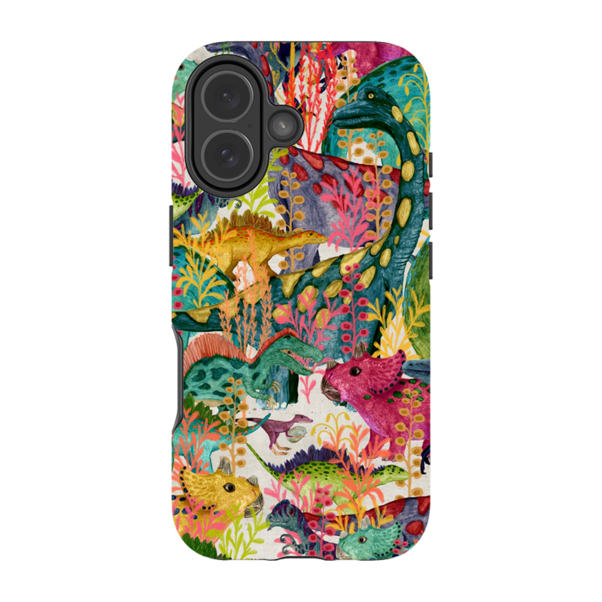 iPhone MagSafe Tough Case - Dinosaur Jamboree By Katherine Quinn