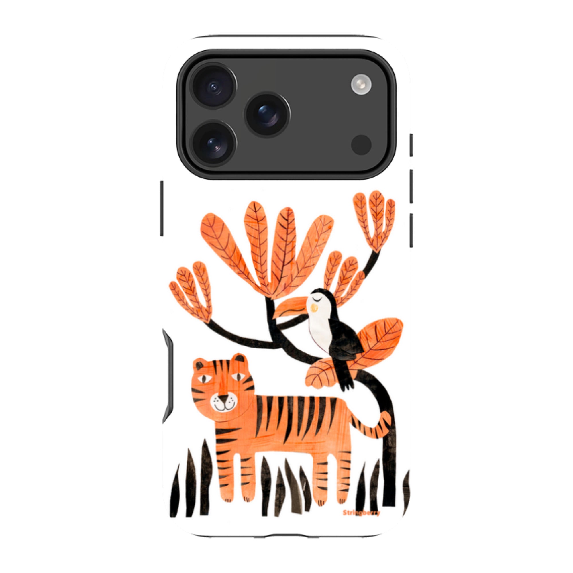 iPhone MagSafe Tough Case - Tiger and Toucan By Tracey English