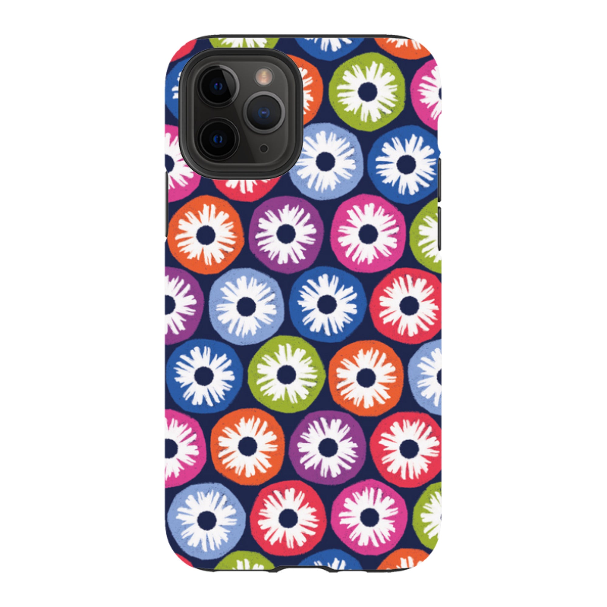 iPhone Tough Case - Penny Flowers Dark By Ali Brookes