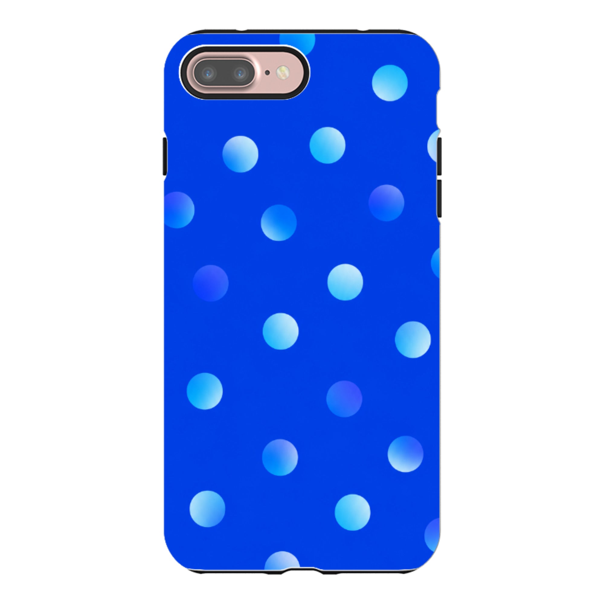iPhone Tough Case - Blue Polka Dot