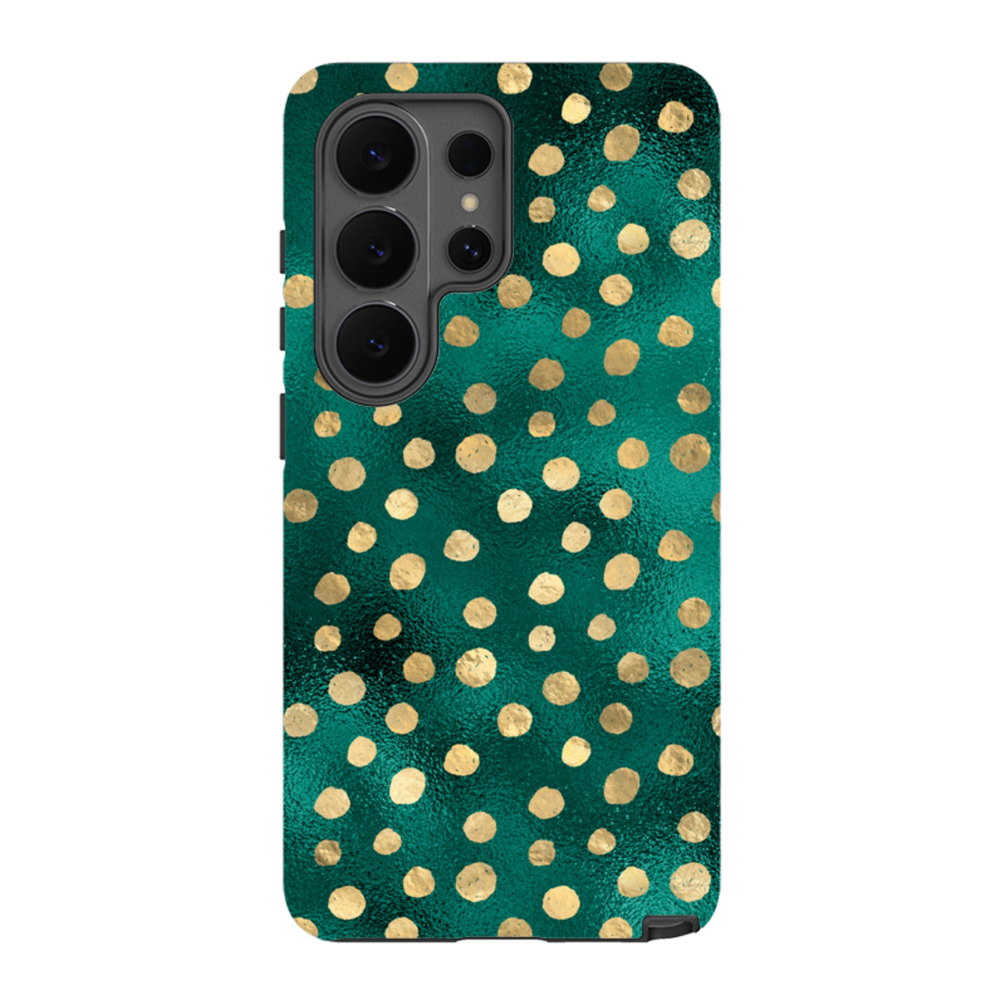 Samsung Tough Case - Forest and Gold Dots