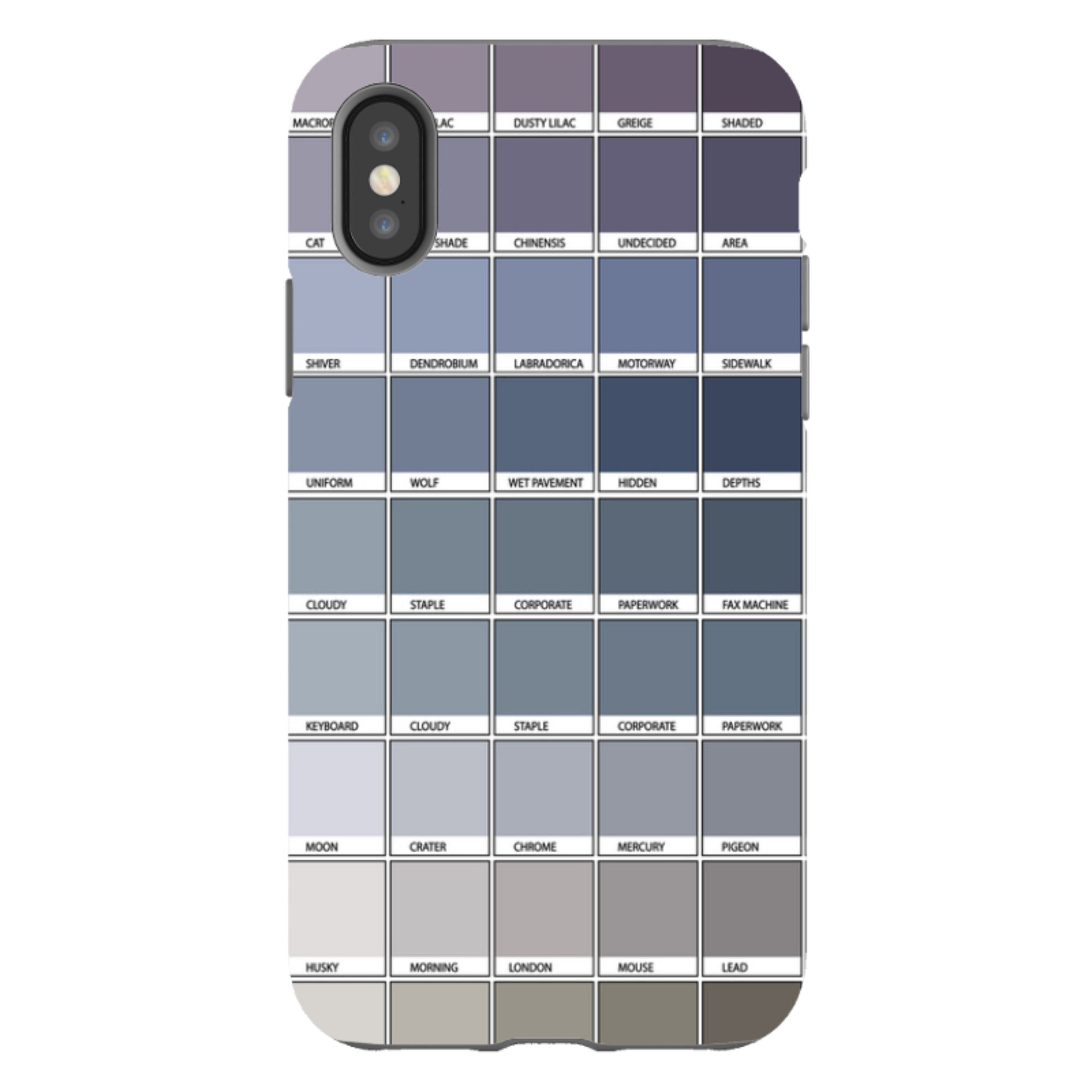iPhone Tough Case - Grey Chromology By Kitty Joseph