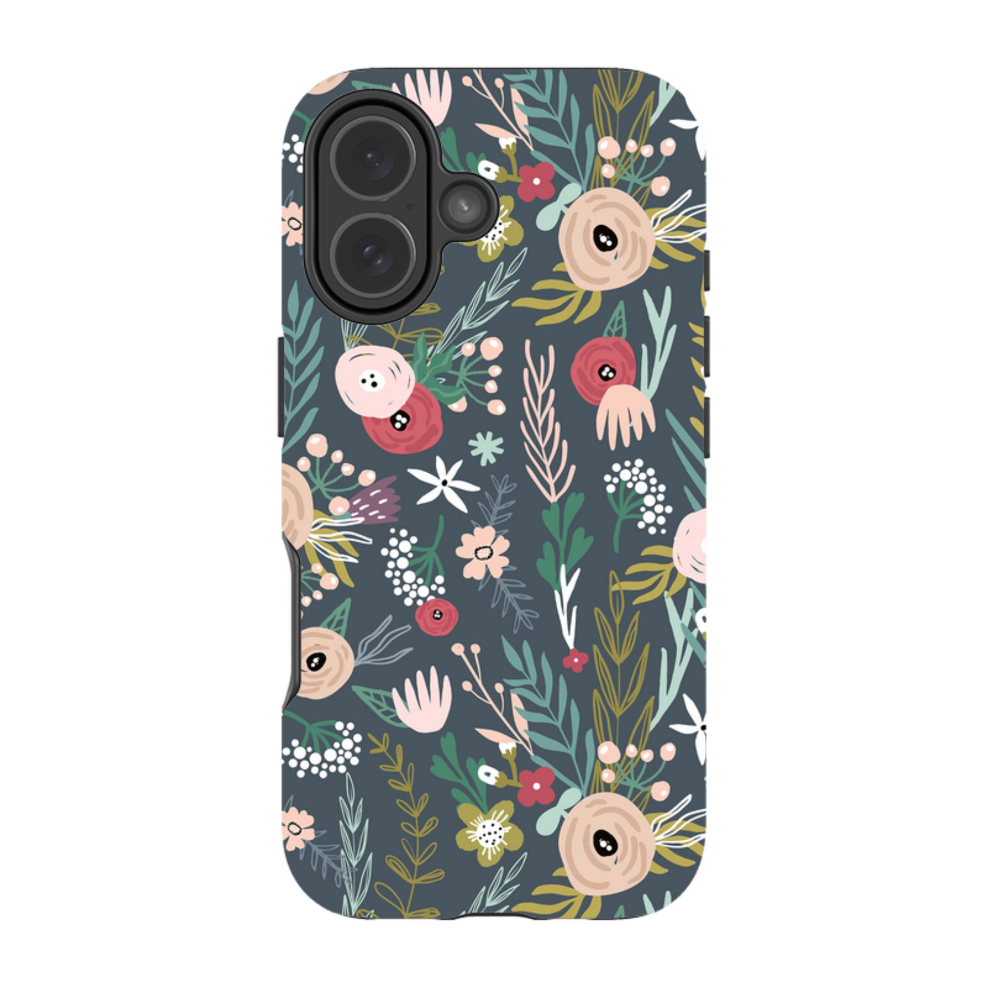 iPhone Tough Case - Winter Scandi Floral
