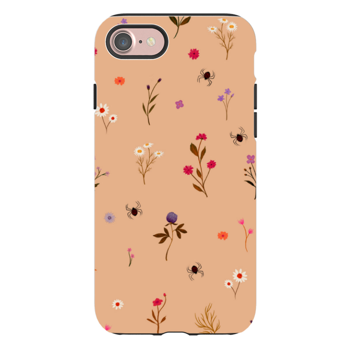 iPhone Tough Case - Florals and Spiders - Cider Clay By Katherine Quinn