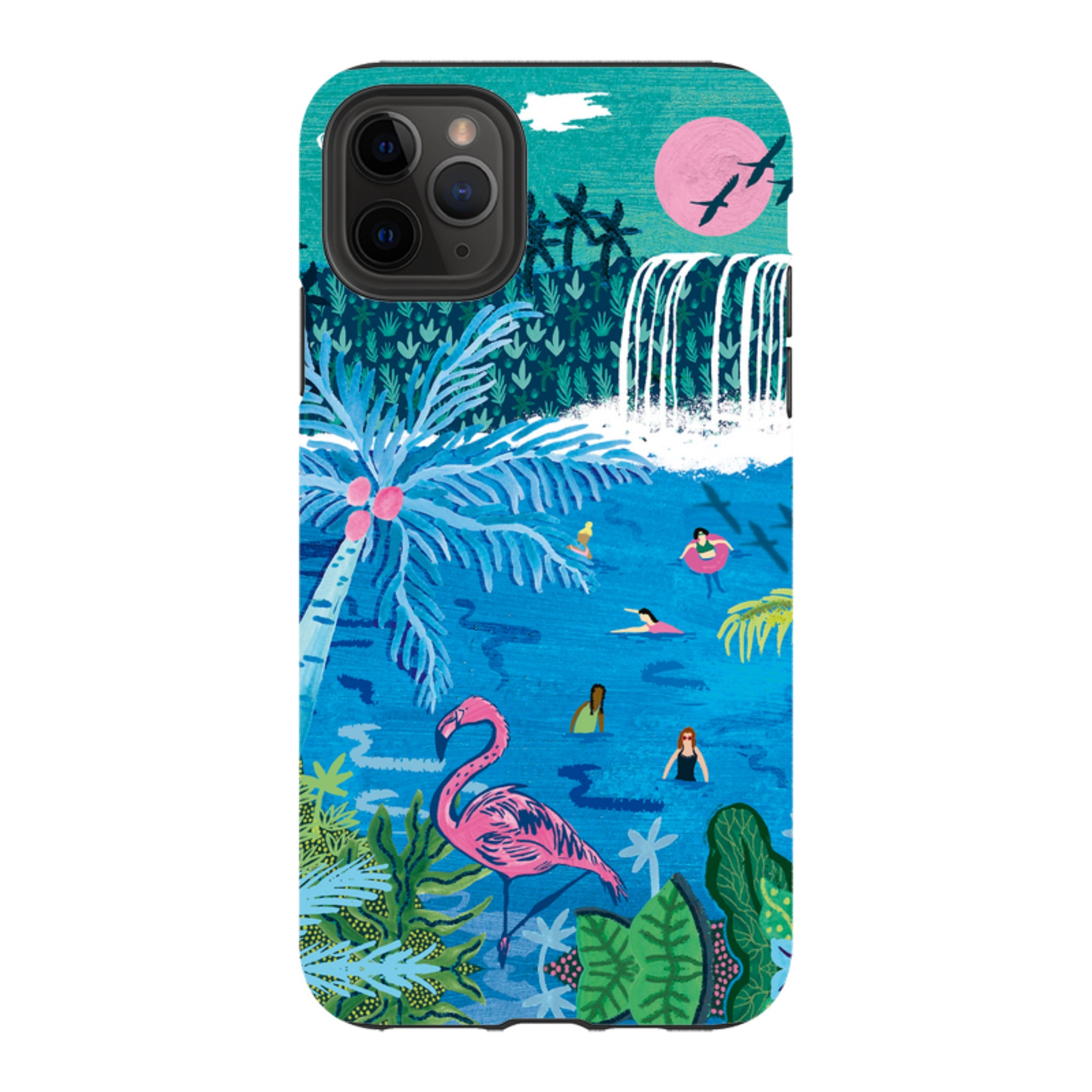 iPhone Tough Case - Palm Pool By Emma Frances Grant