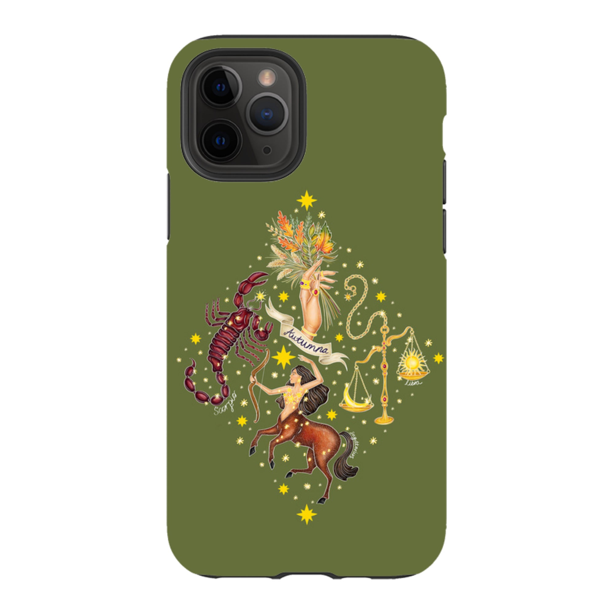 iPhone Tough Case - Autumn Zodiac By Catherine Rowe