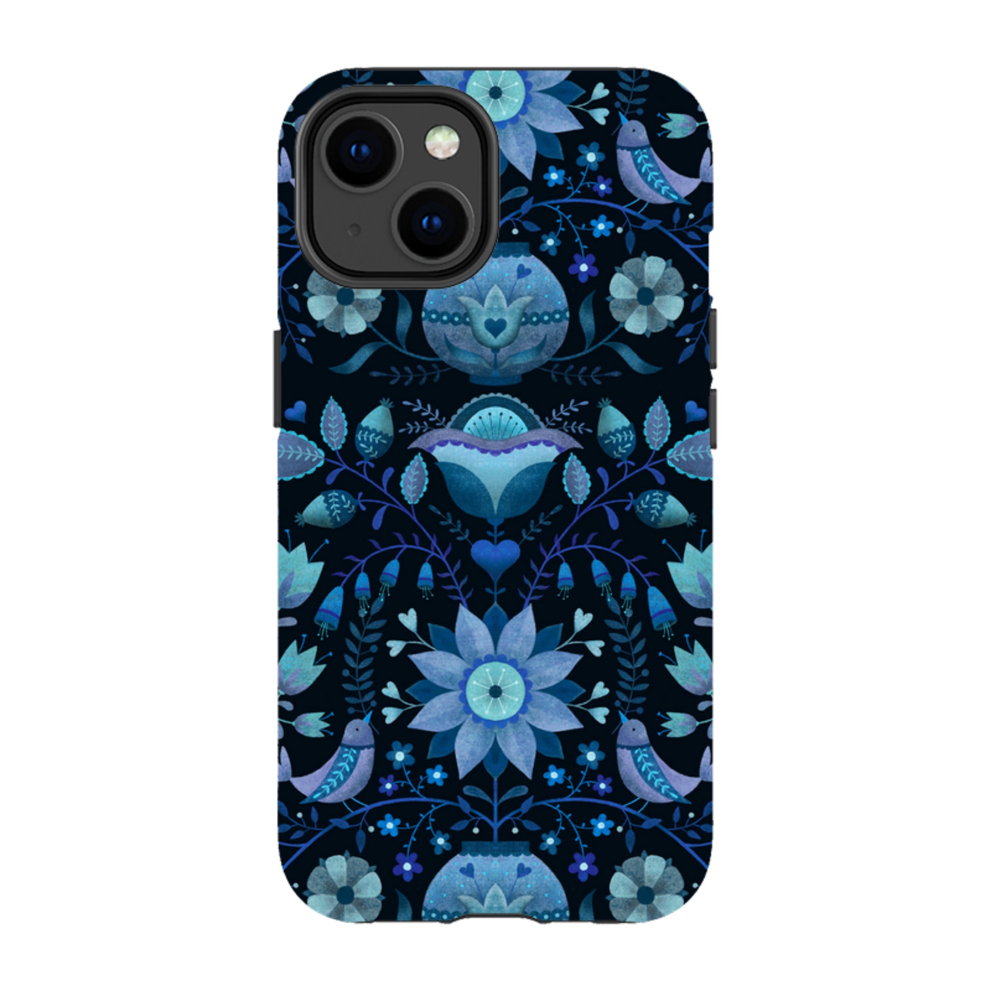 iPhone Tough Case - Blue Folk By Suzy Taylor