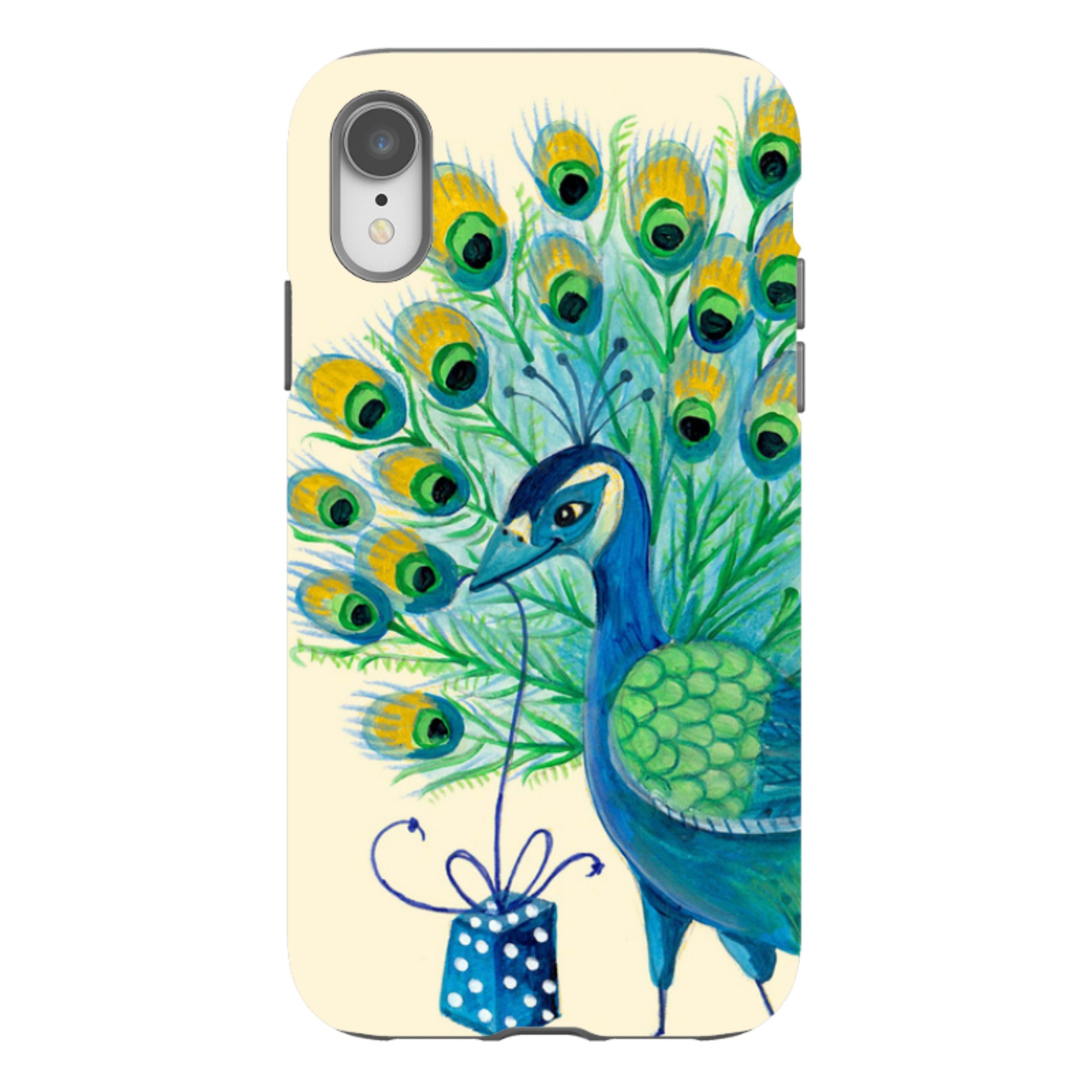 iPhone Tough Case - Peacock Present By Caroline Bonne Muller