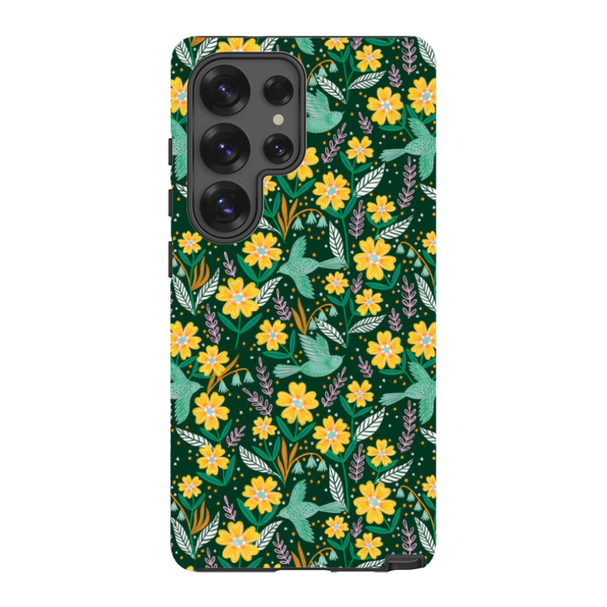Samsung Tough Case - Sweet Birds Green By Lee Foster Wilson