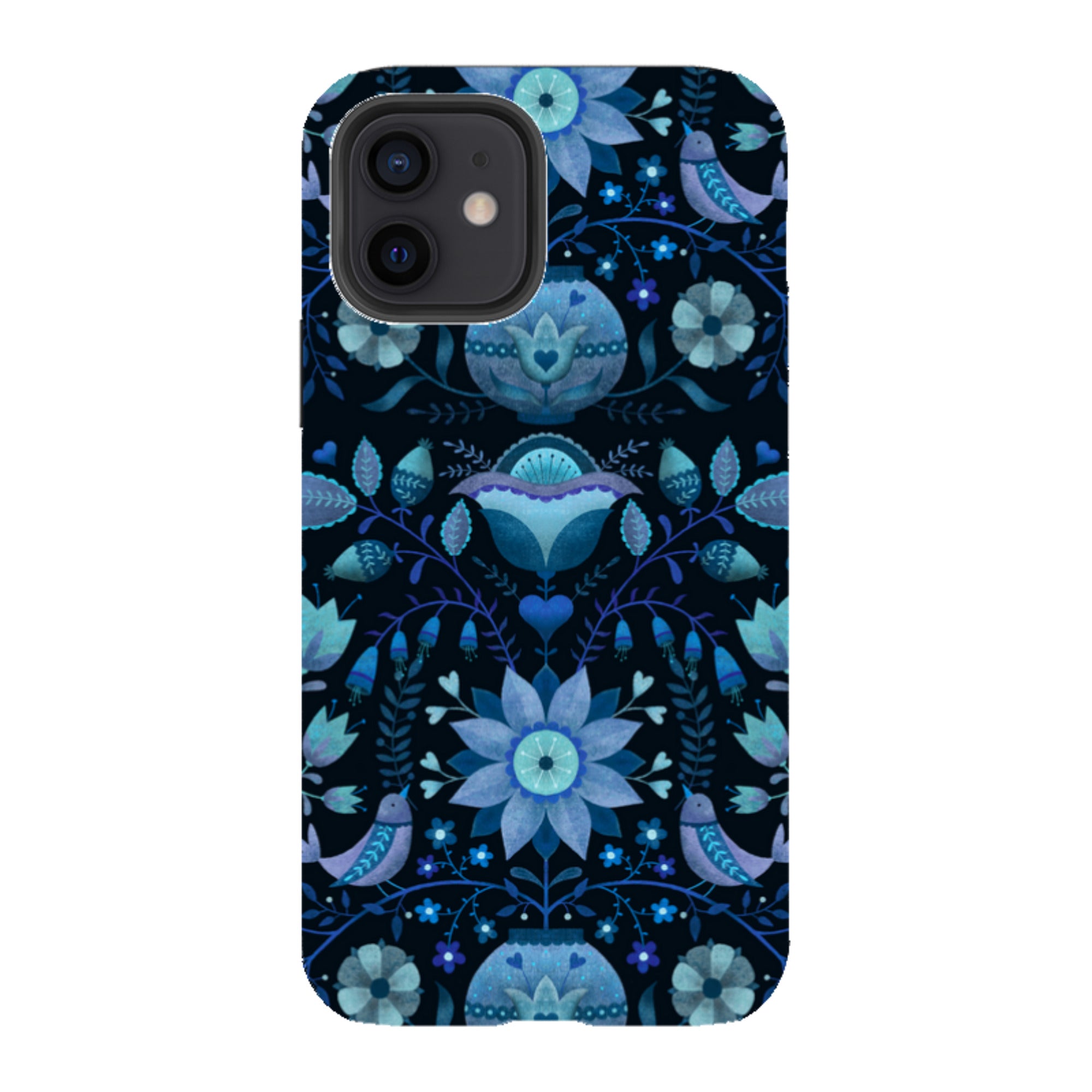 iPhone Tough Case - Blue Folk By Suzy Taylor