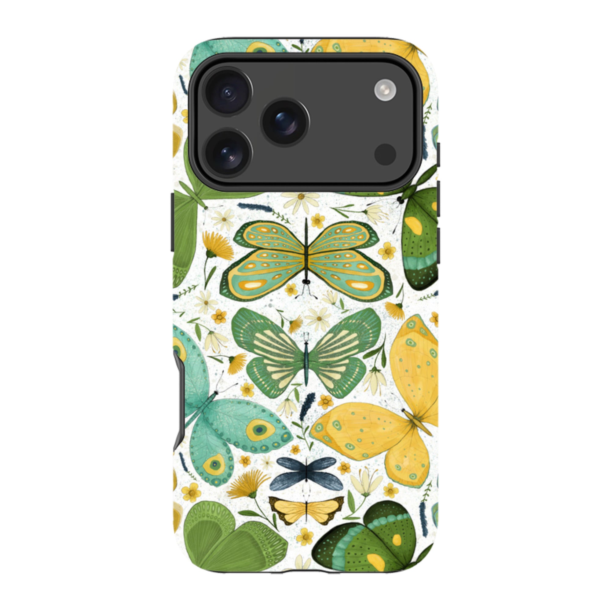 iPhone MagSafe Tough Case - Green Butterflies By Maja Lindberg
