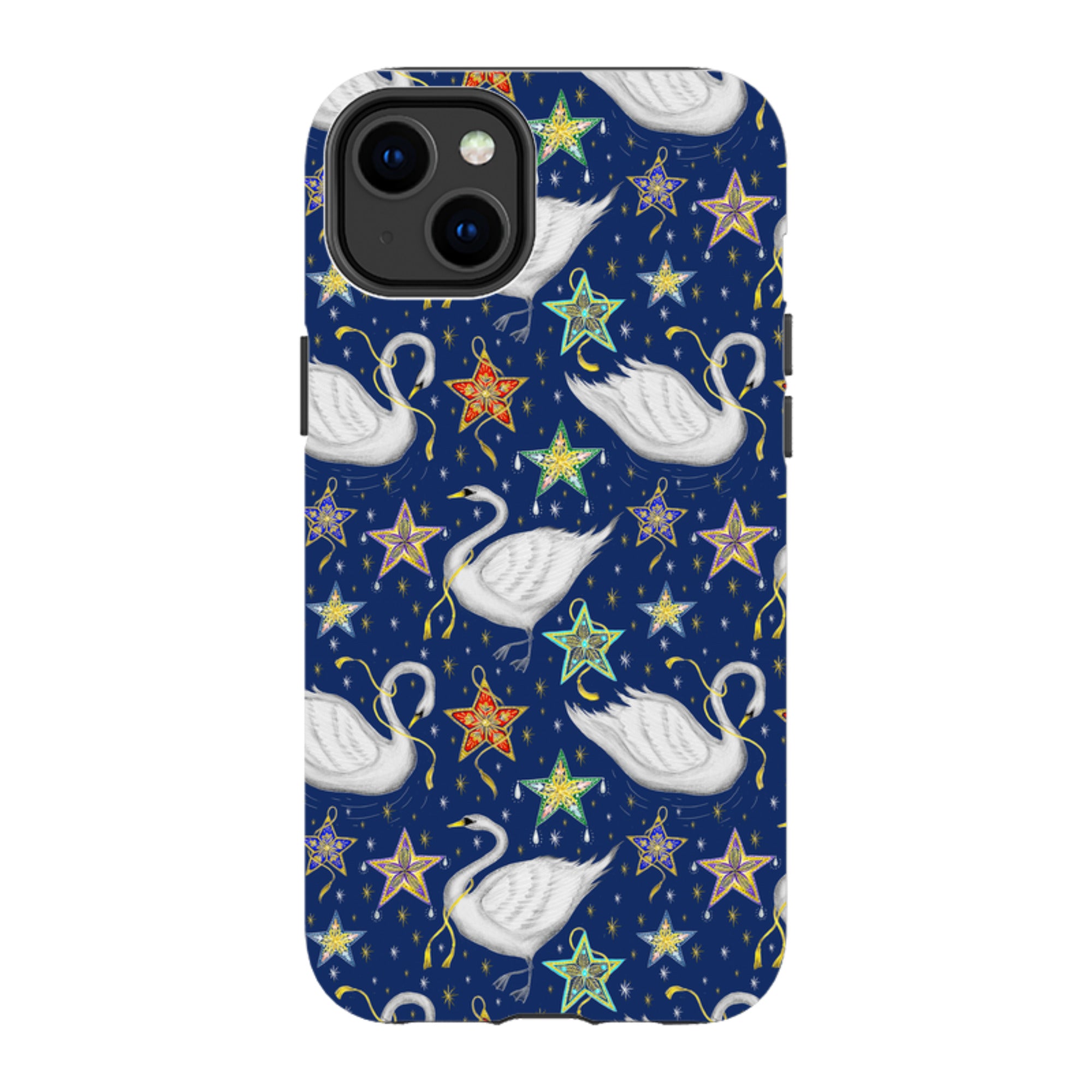 iPhone MagSafe Tough Case -  Swan Pattern By Catherine Rowe