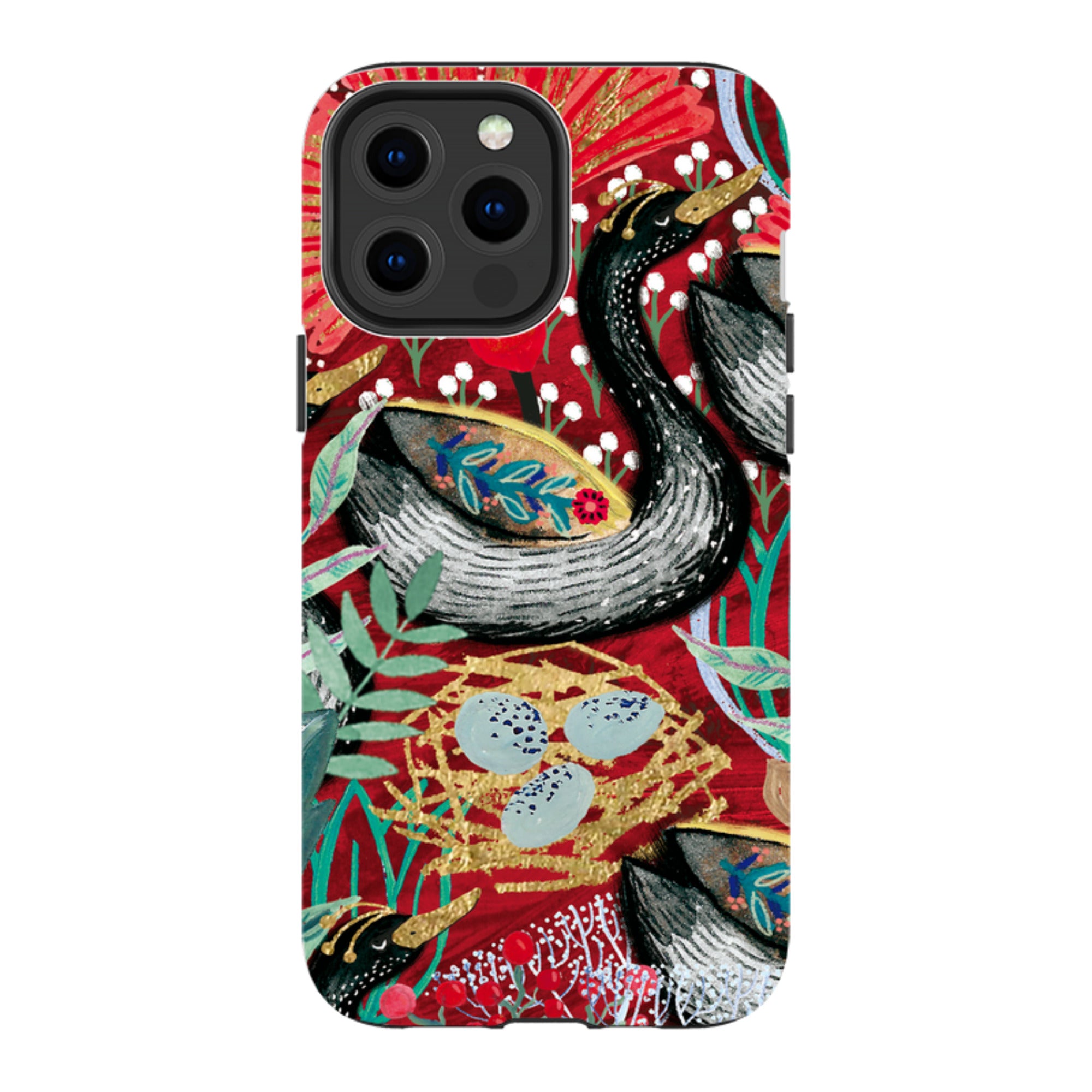 iPhone Tough Case - Eight Geese A Laying By Emma Frances Grant