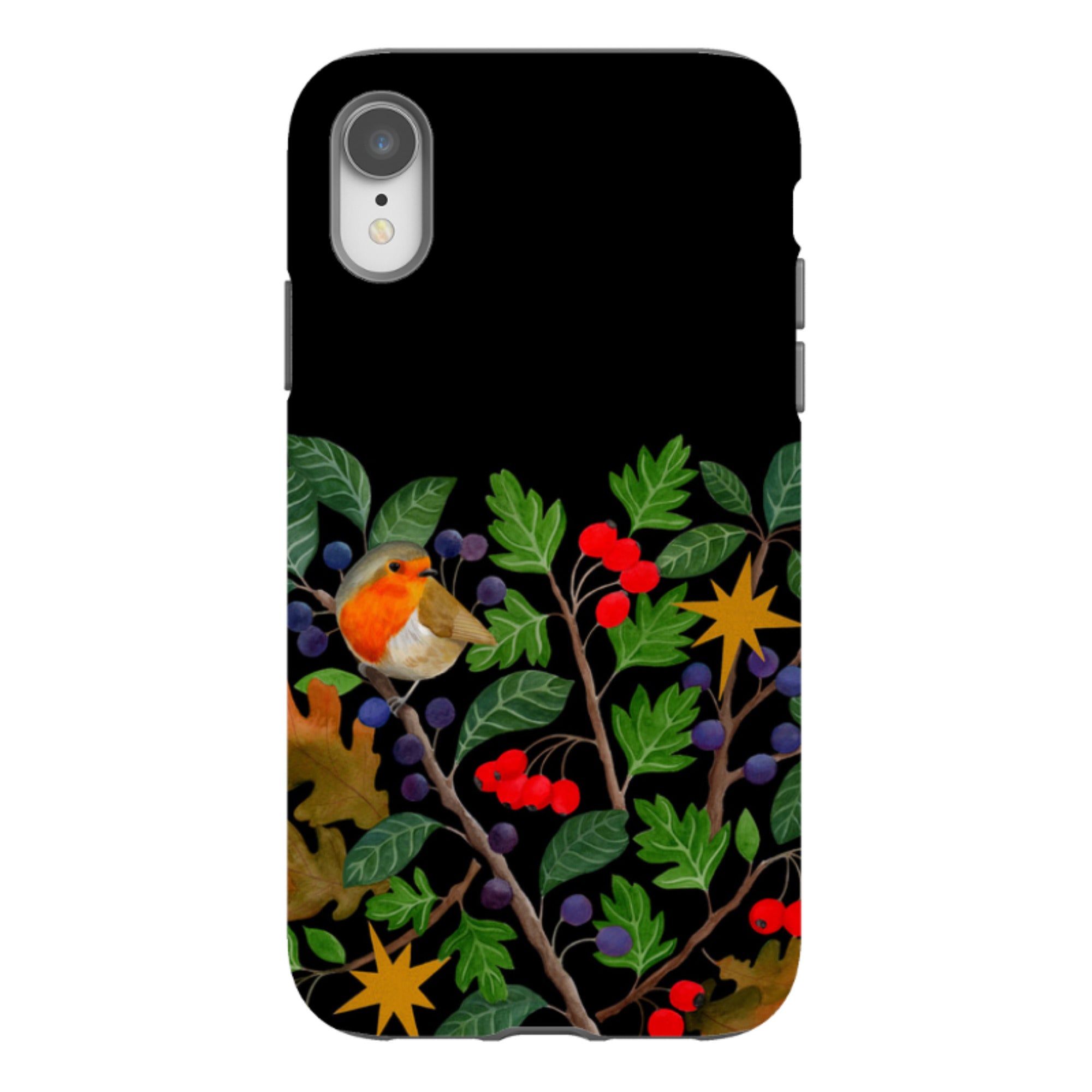 iPhone Tough Case - Sloe Robin By Bex Parkin